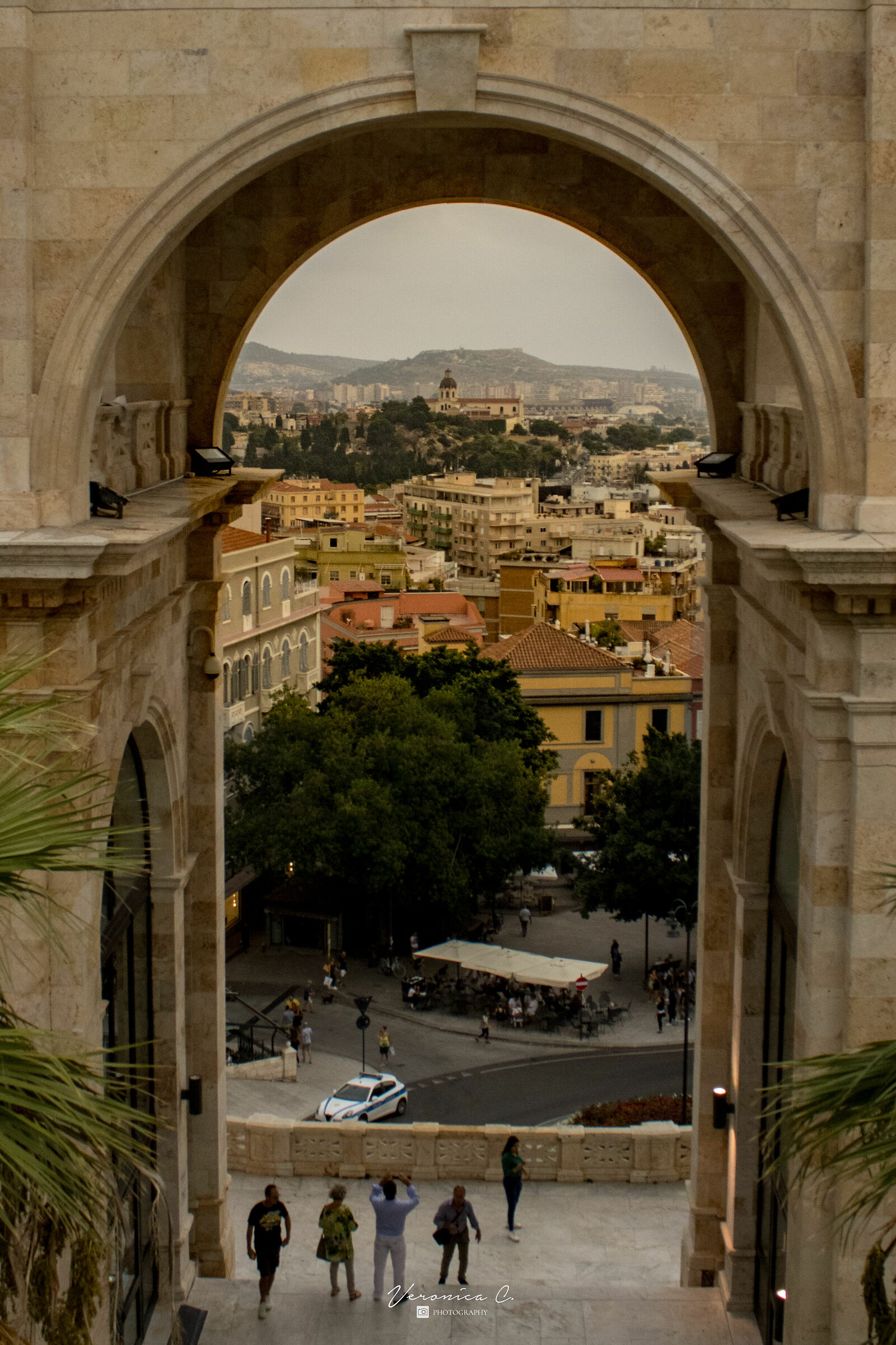 Vista di Cagliari dal Bastione di Saint Remy