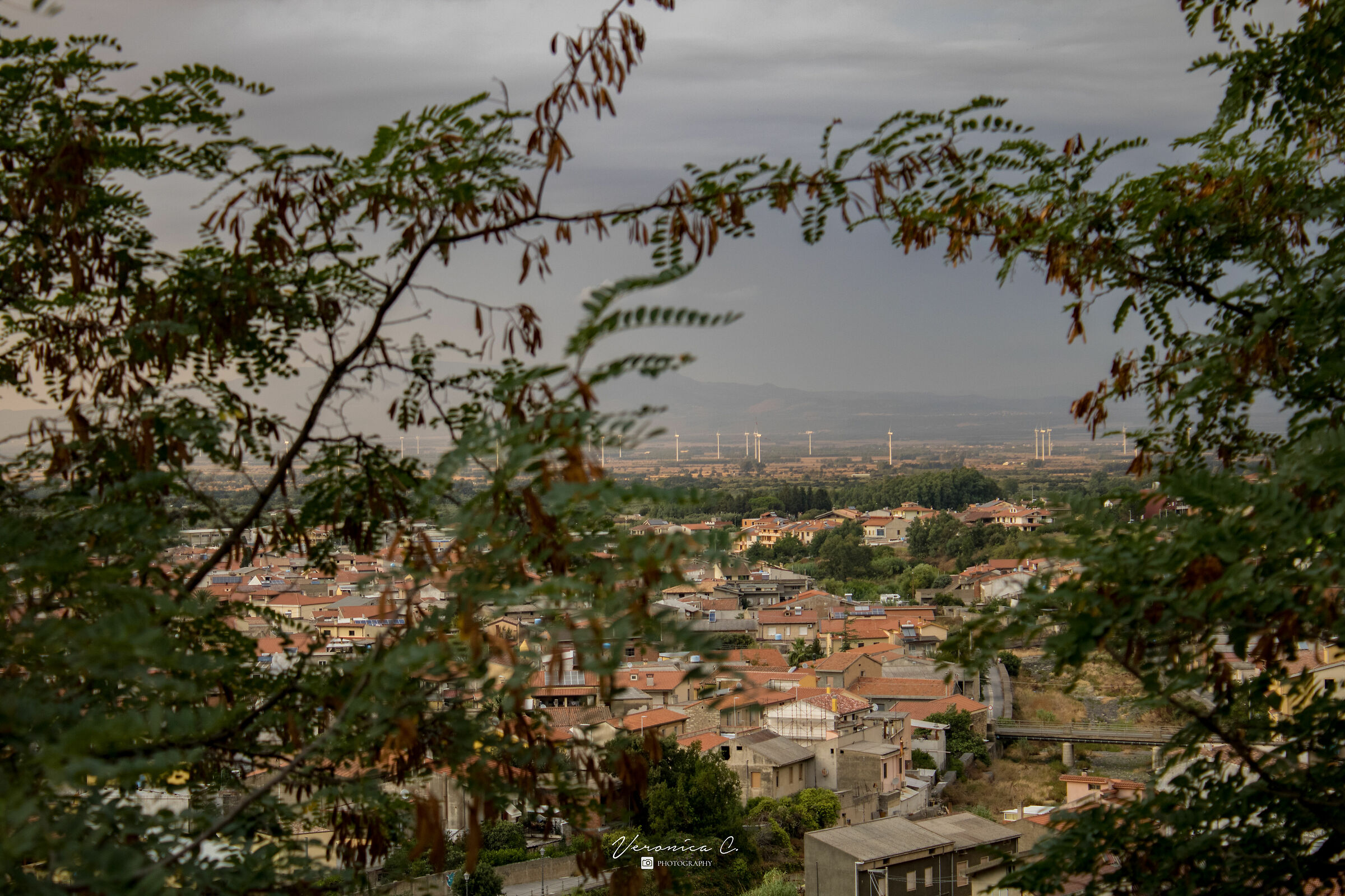 Gonnosfanadiga vista dall'alto