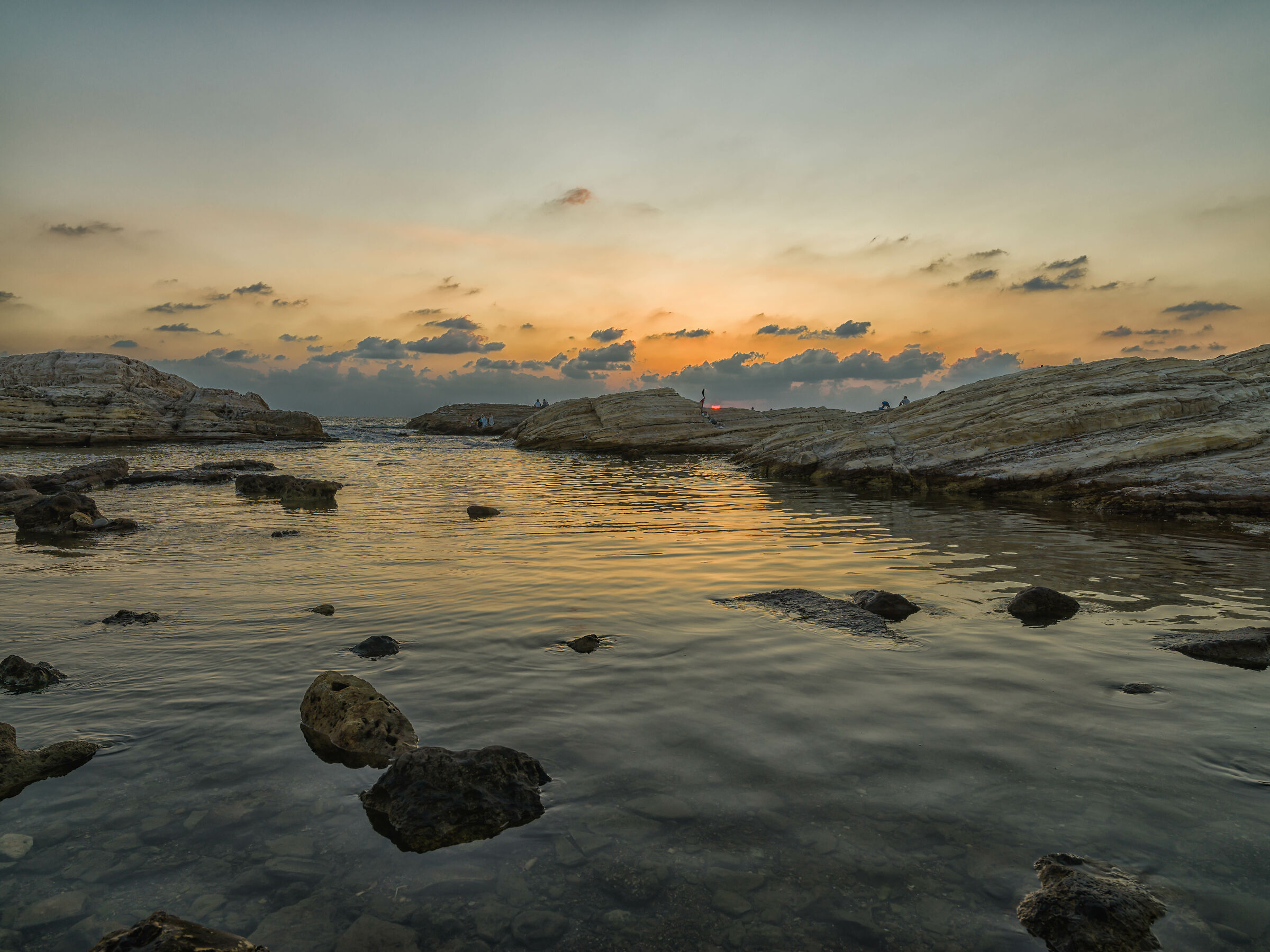 Sunset at Al Raouche Rocks