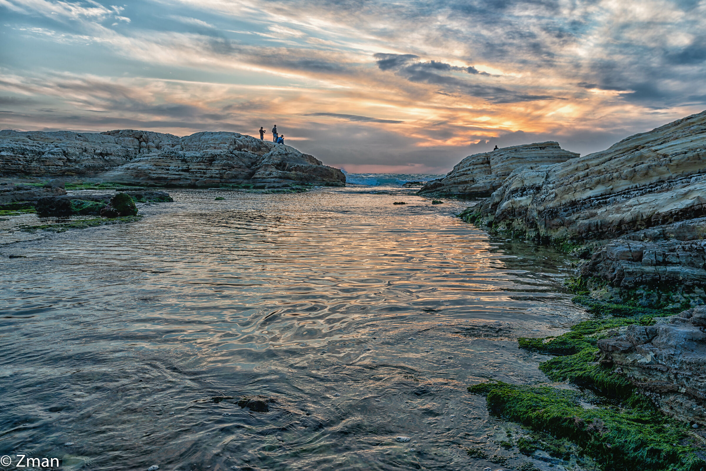 Sunset at Al Raouche Rocks