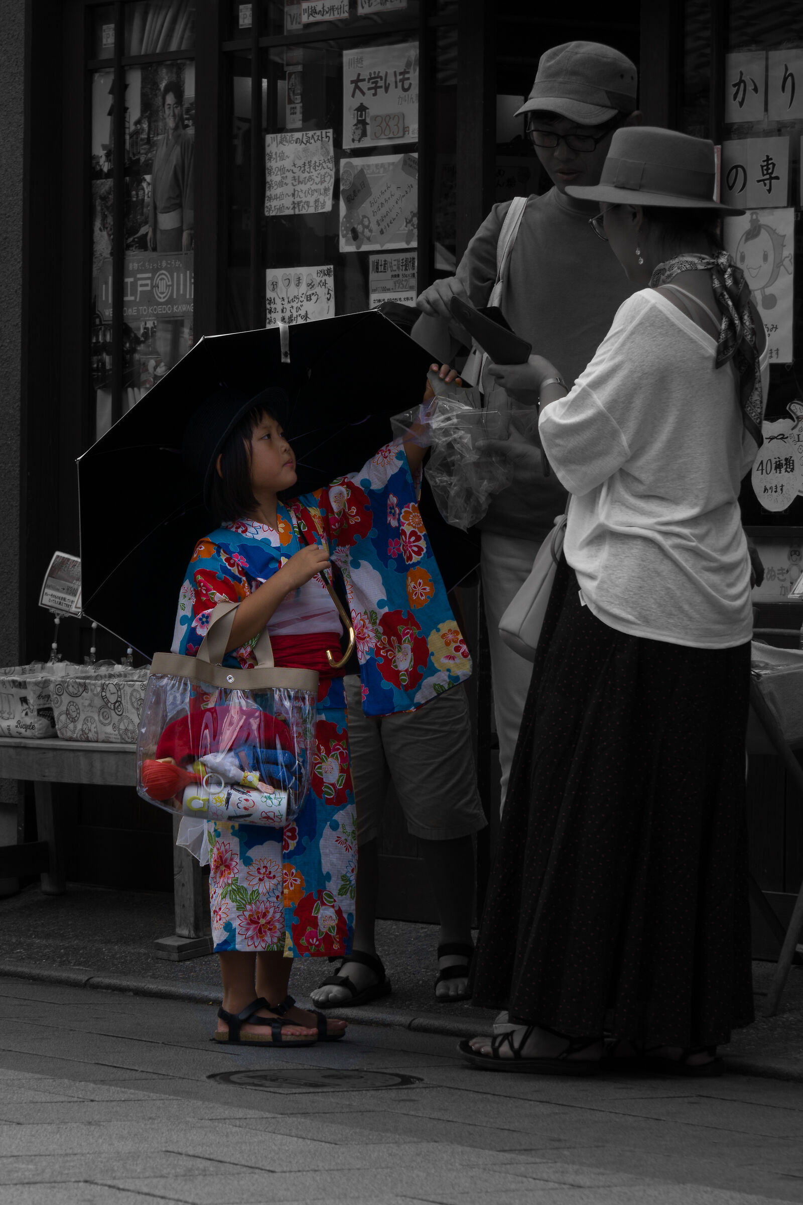 Little girl in Kimono