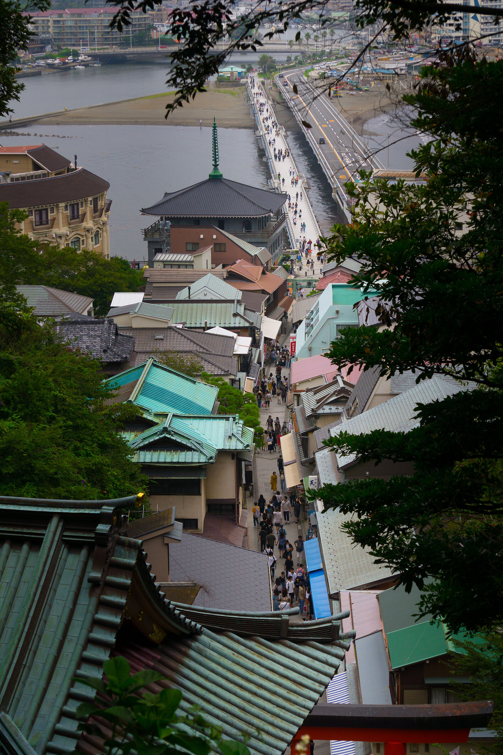 Enoshima from the hill