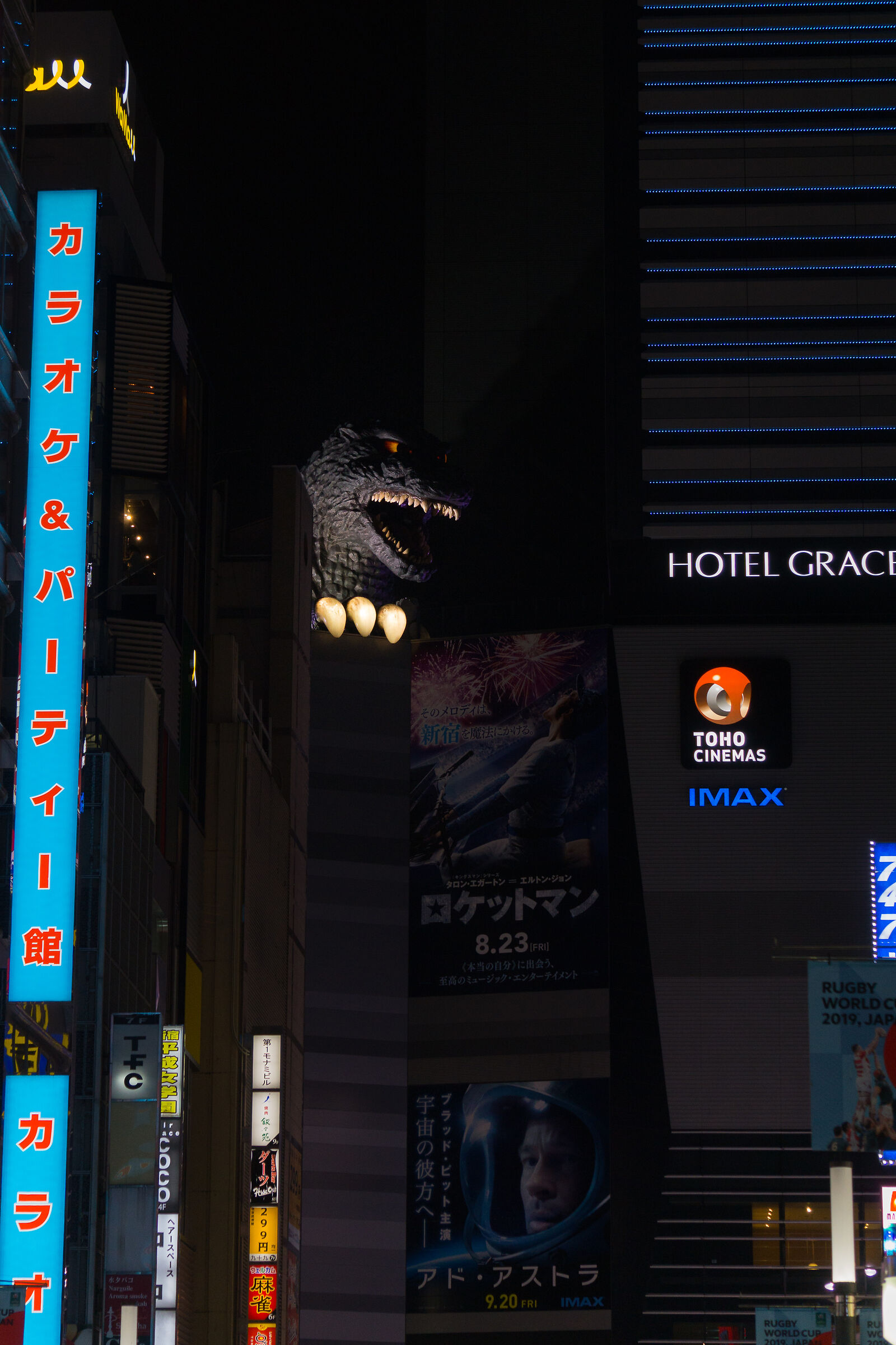 Godzilla on the roof