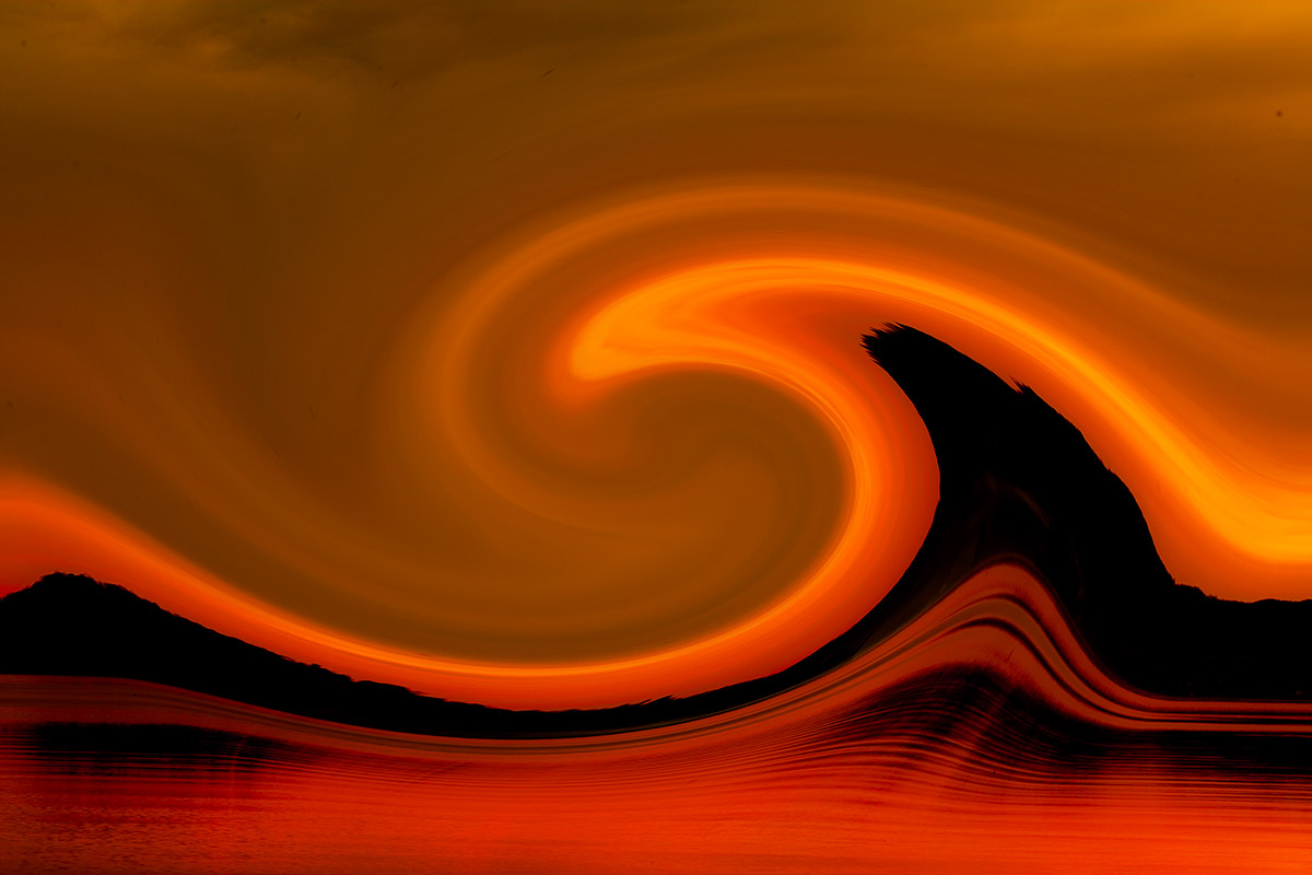 A wave of fire