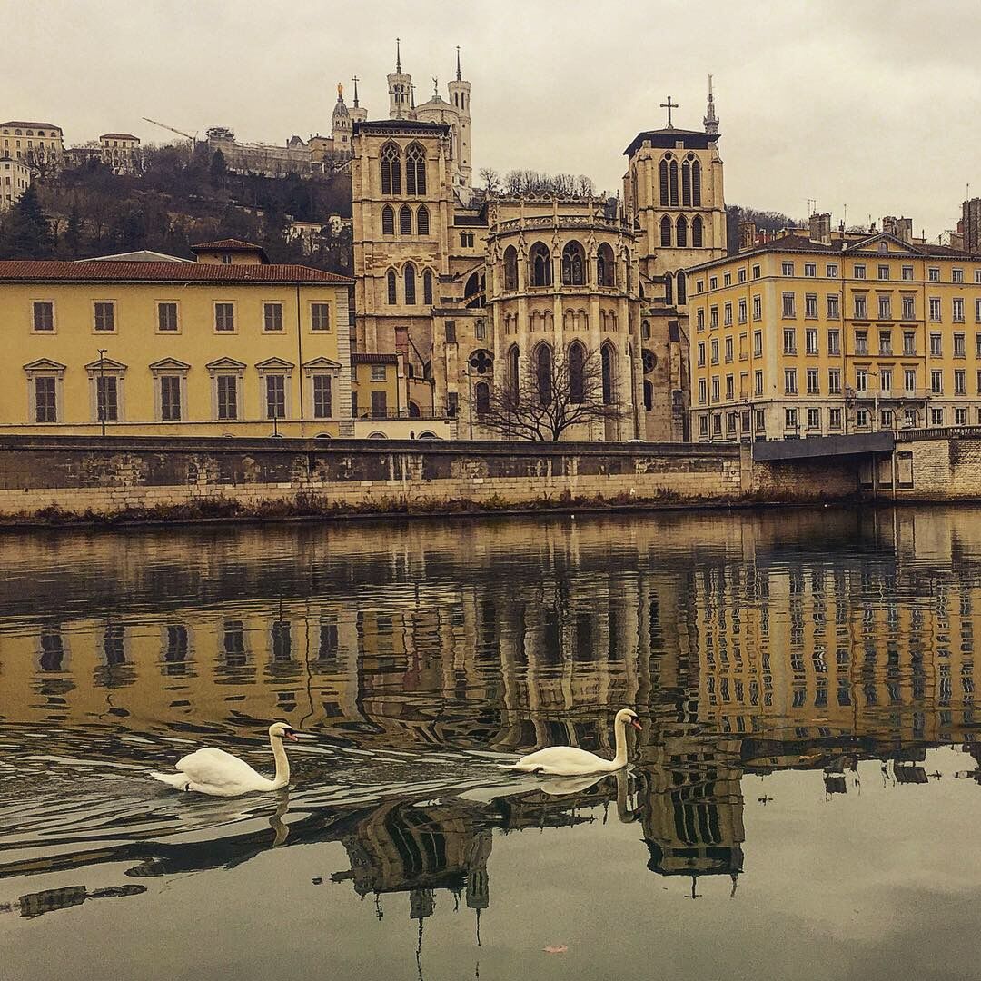Vieux Lyon, promenade sur le Rhone