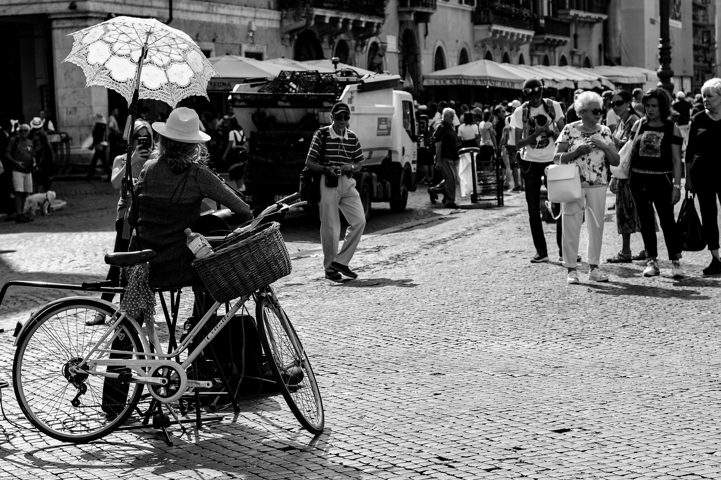 Street artist in Piazza Navona