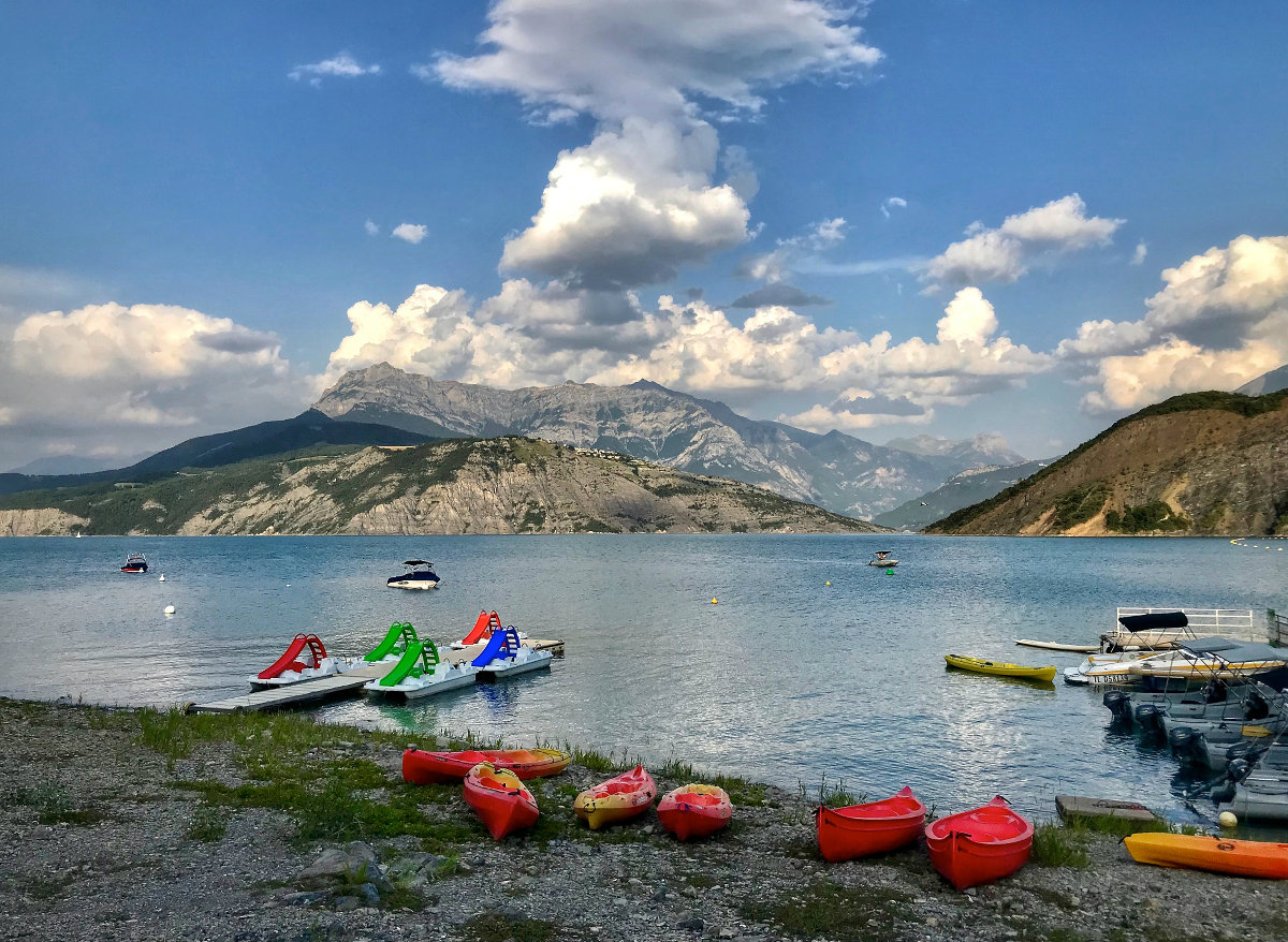 Cala la sera al Lac de Serre Ponçon