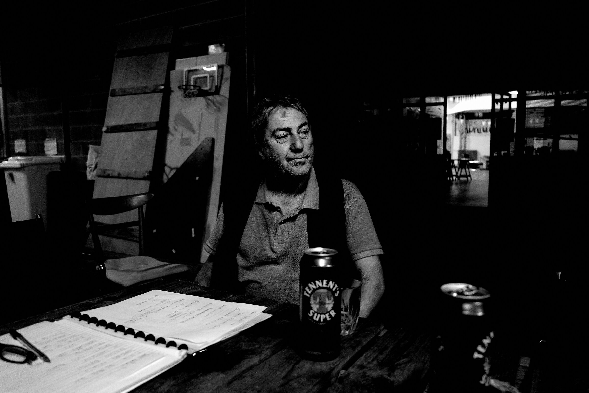 Antonio, dopo le prove.