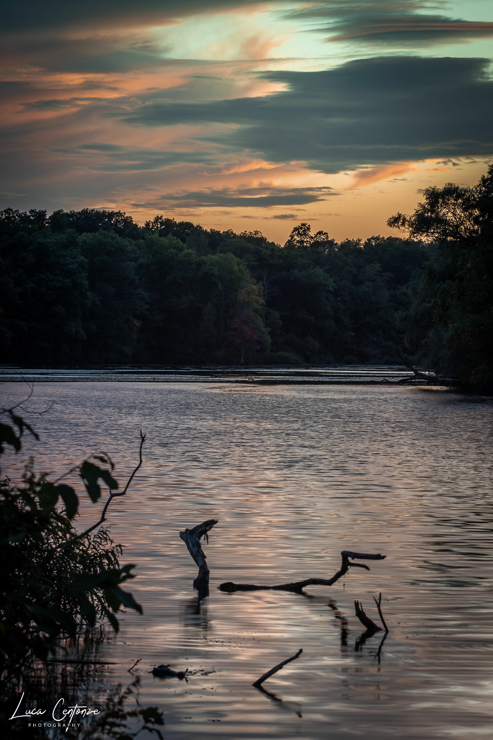 The Horn Pond at sunset