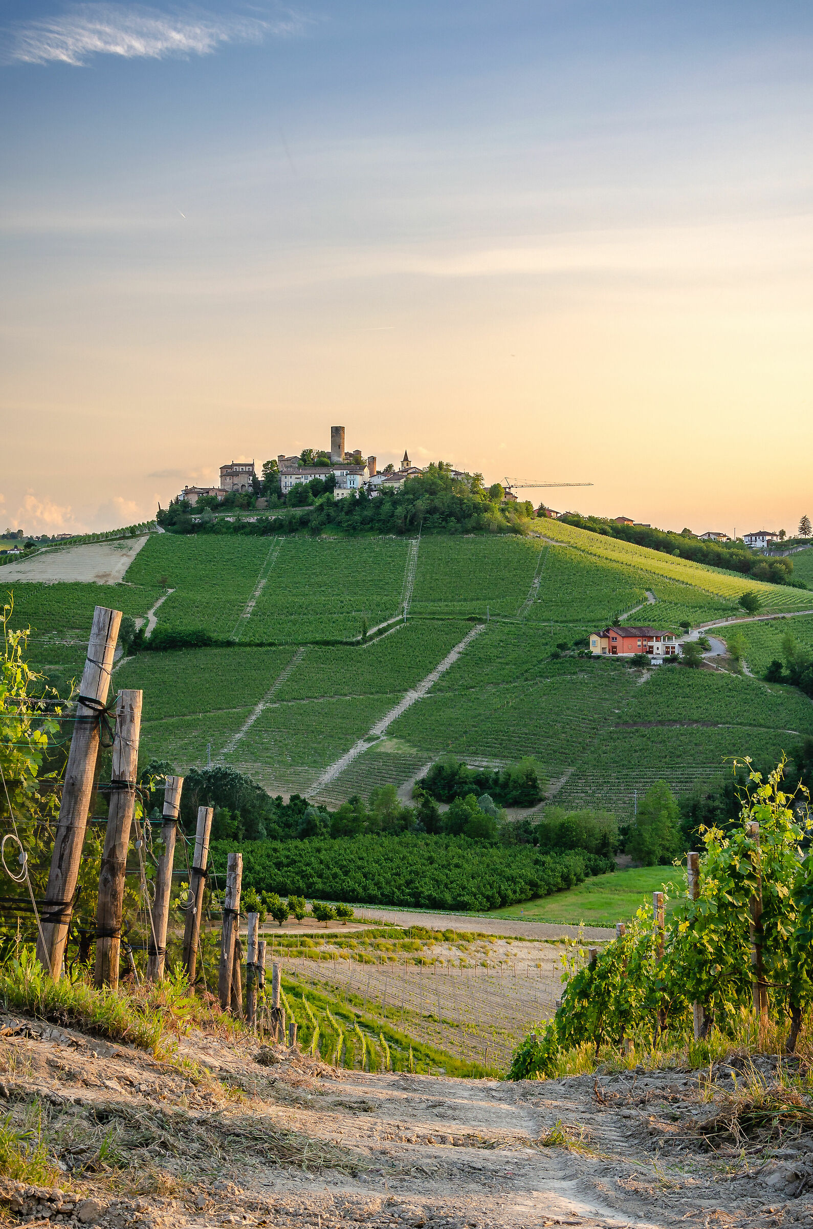 Sunset at Castiglione Falletto