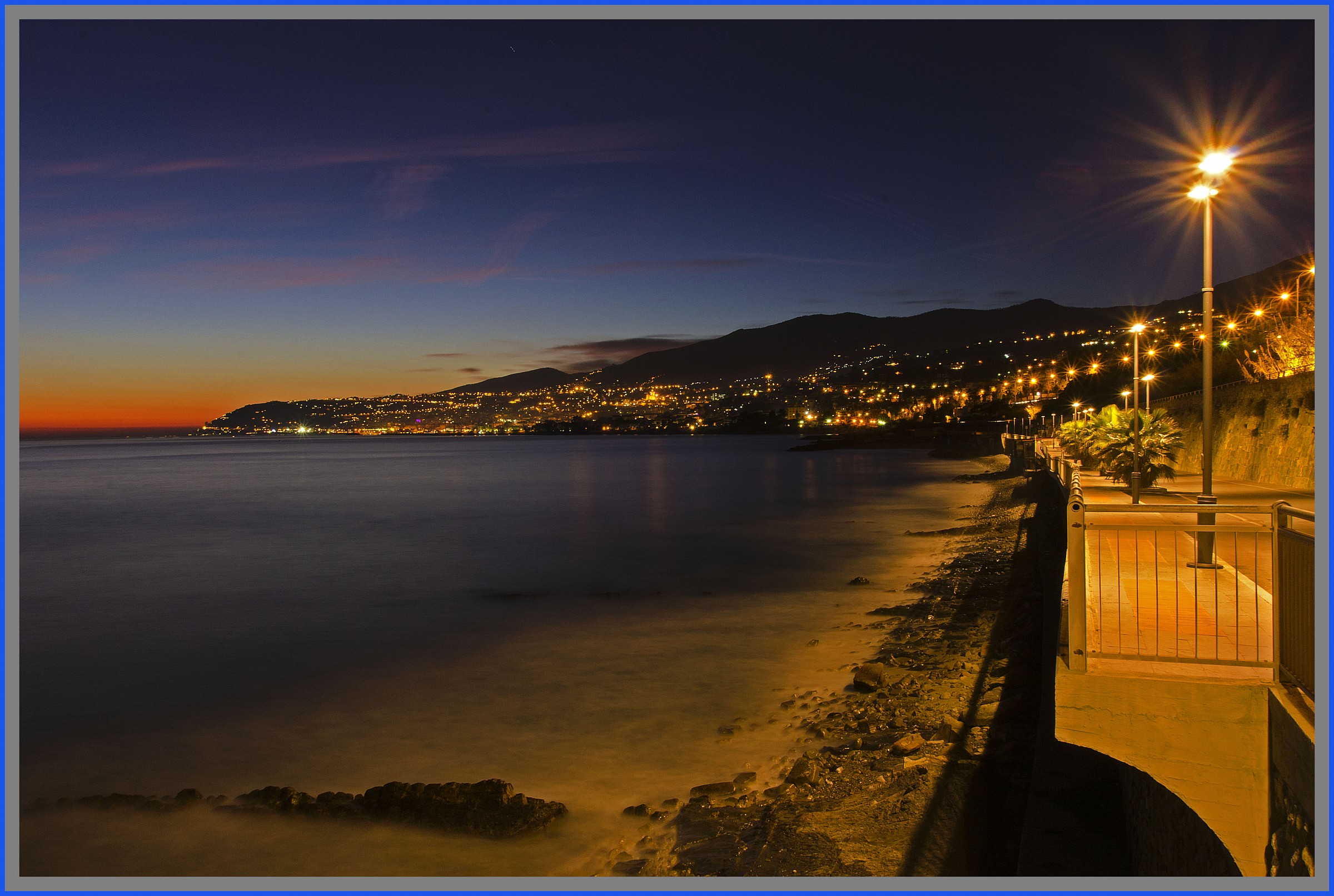 Tramonto su Sanremo