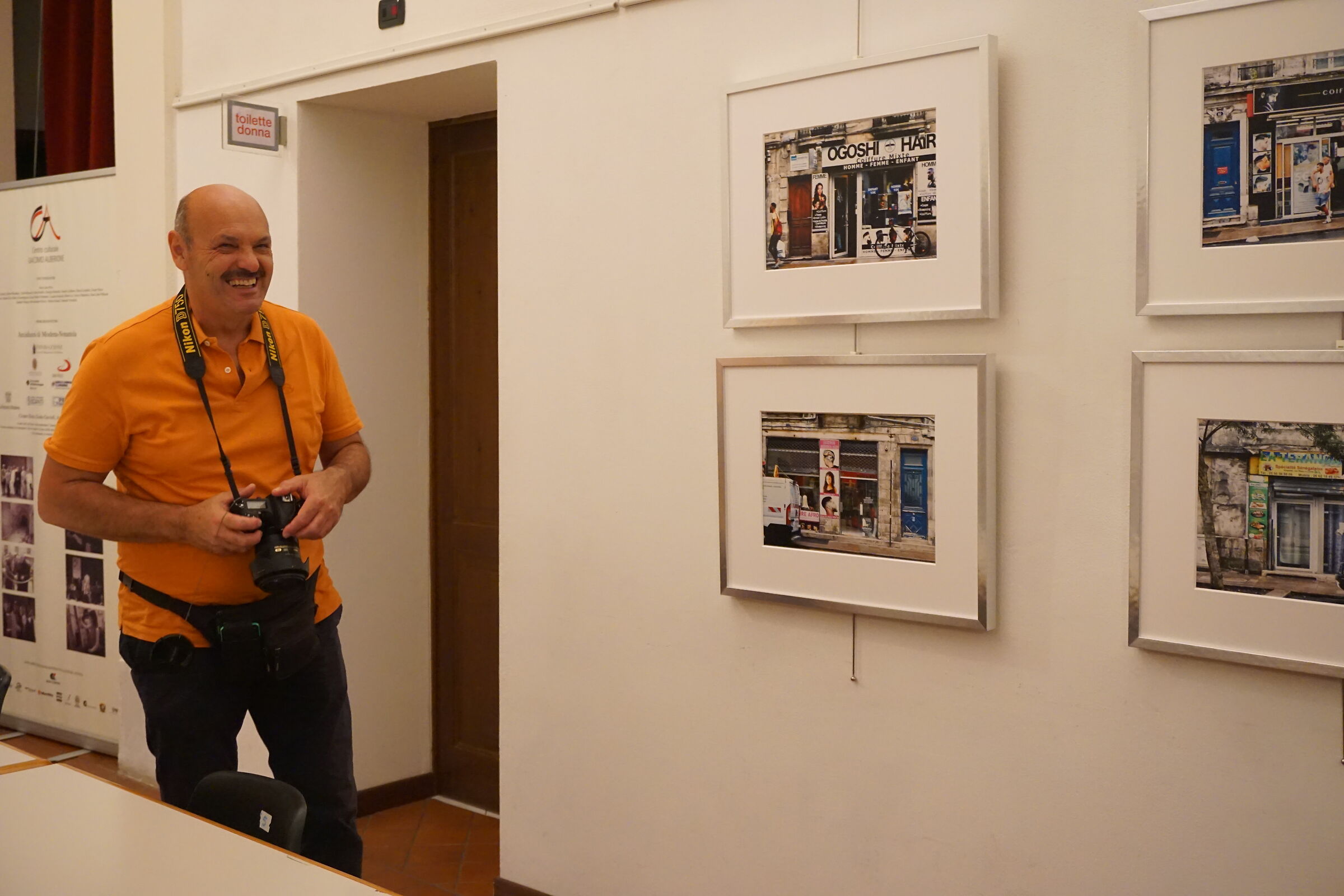 The photographer's smile