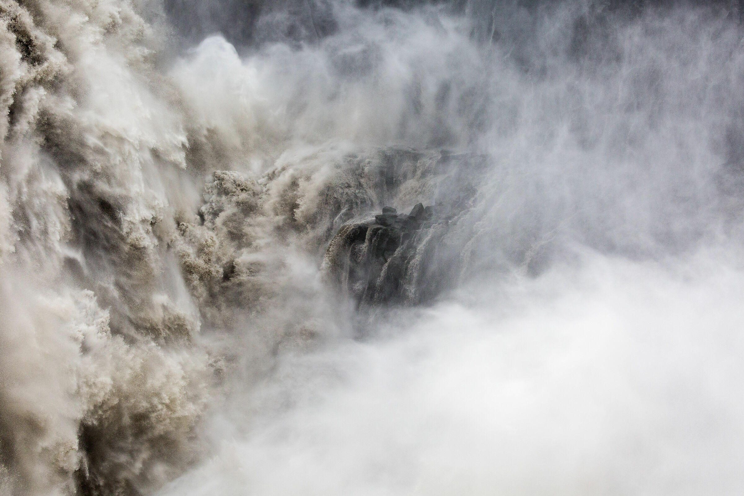 In the heart of the waterfall