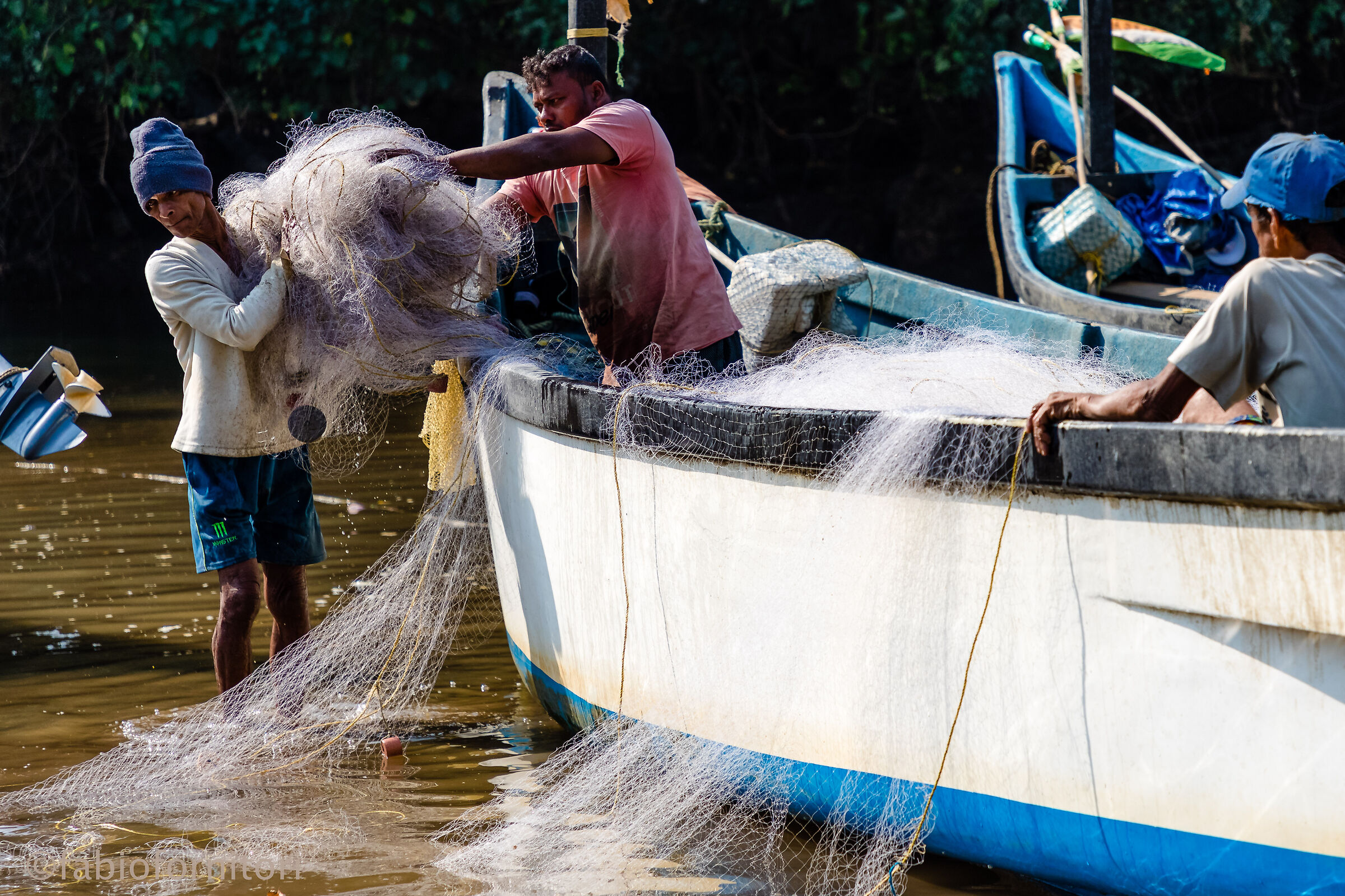 Goa , Fine della pesca , India 2018
