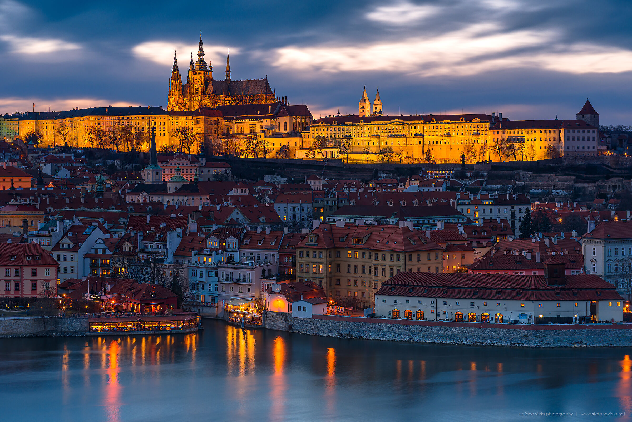Prague at sunset