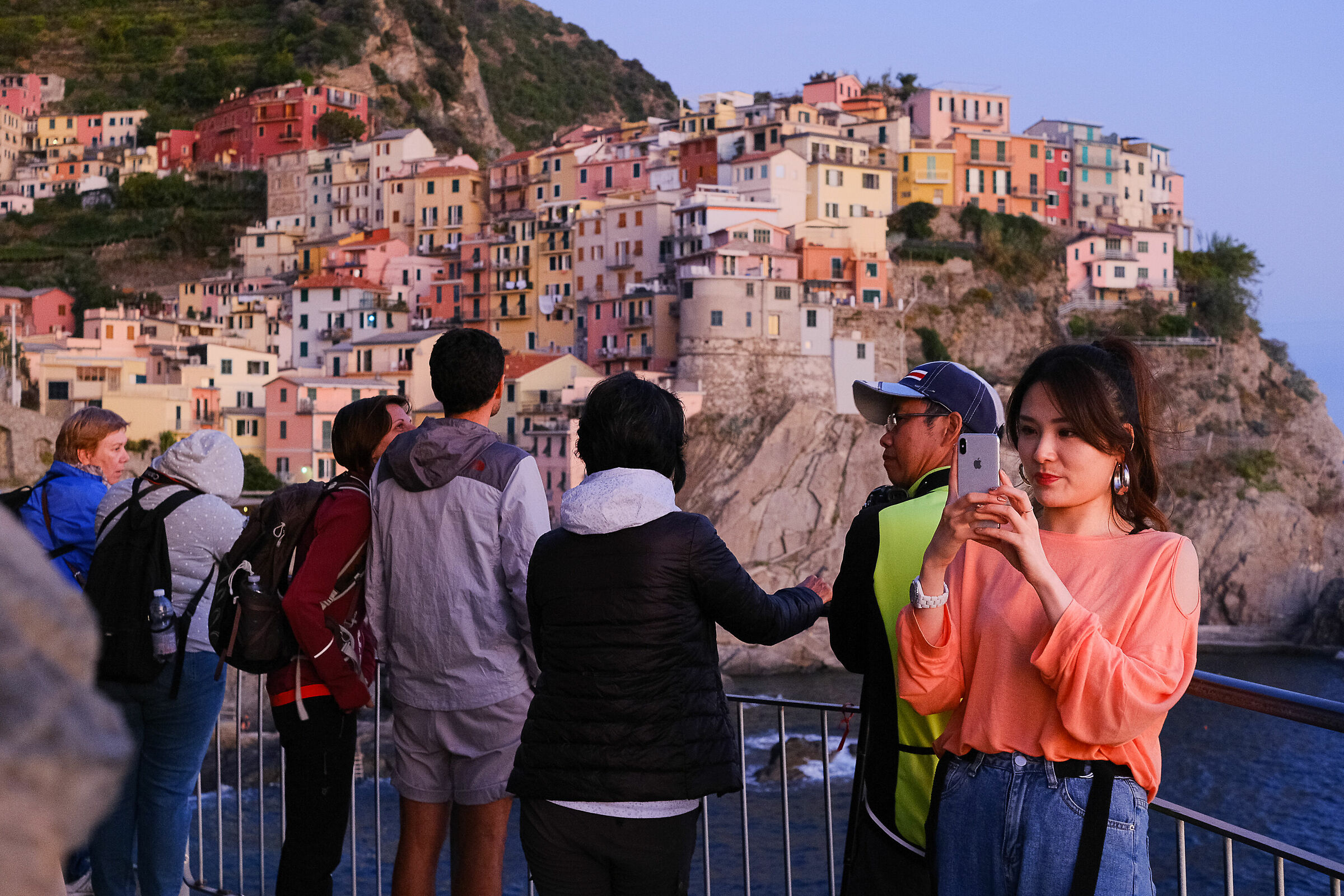 Manarola, turisti.