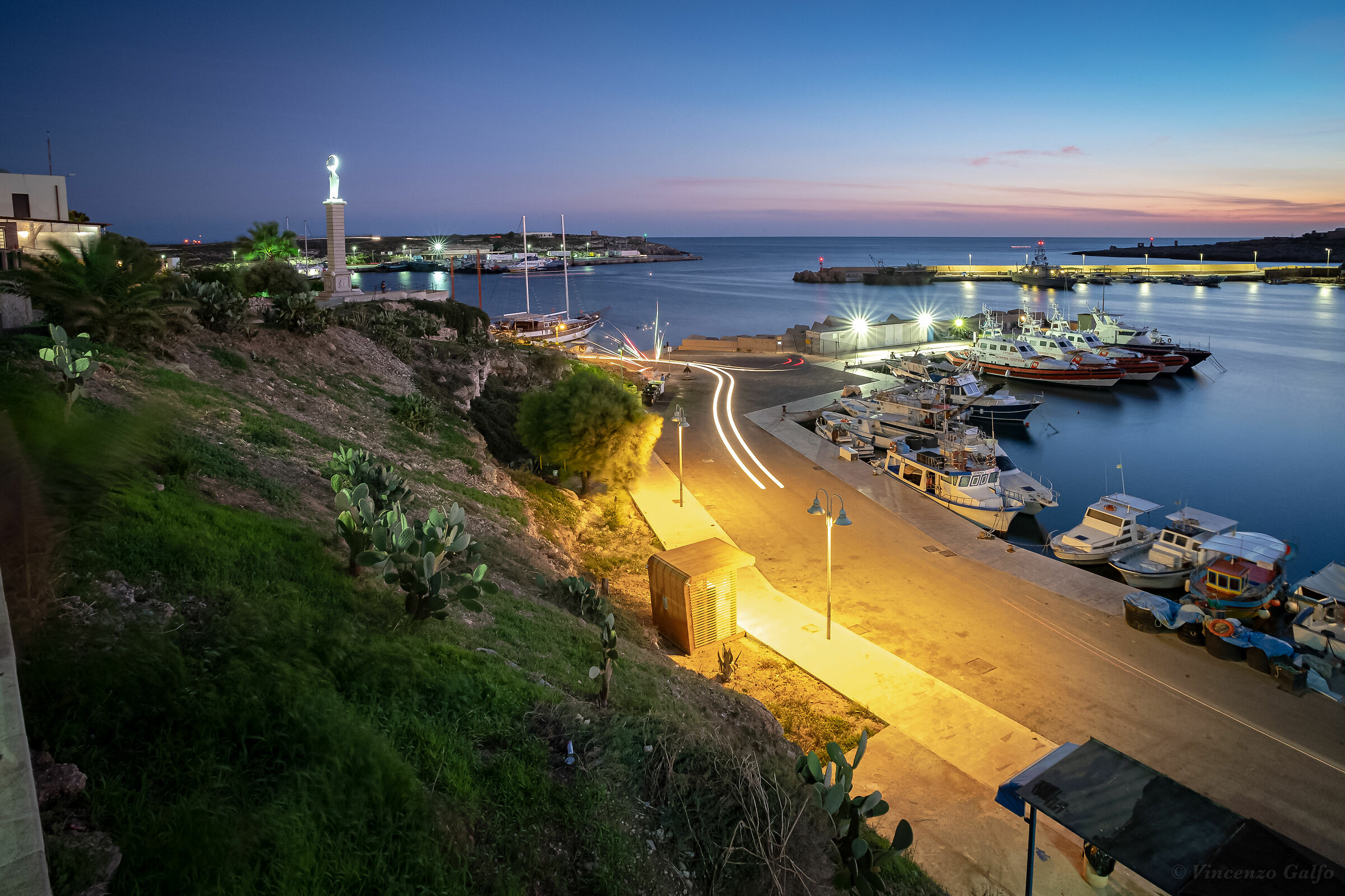 Sunset On Port Lampedusa