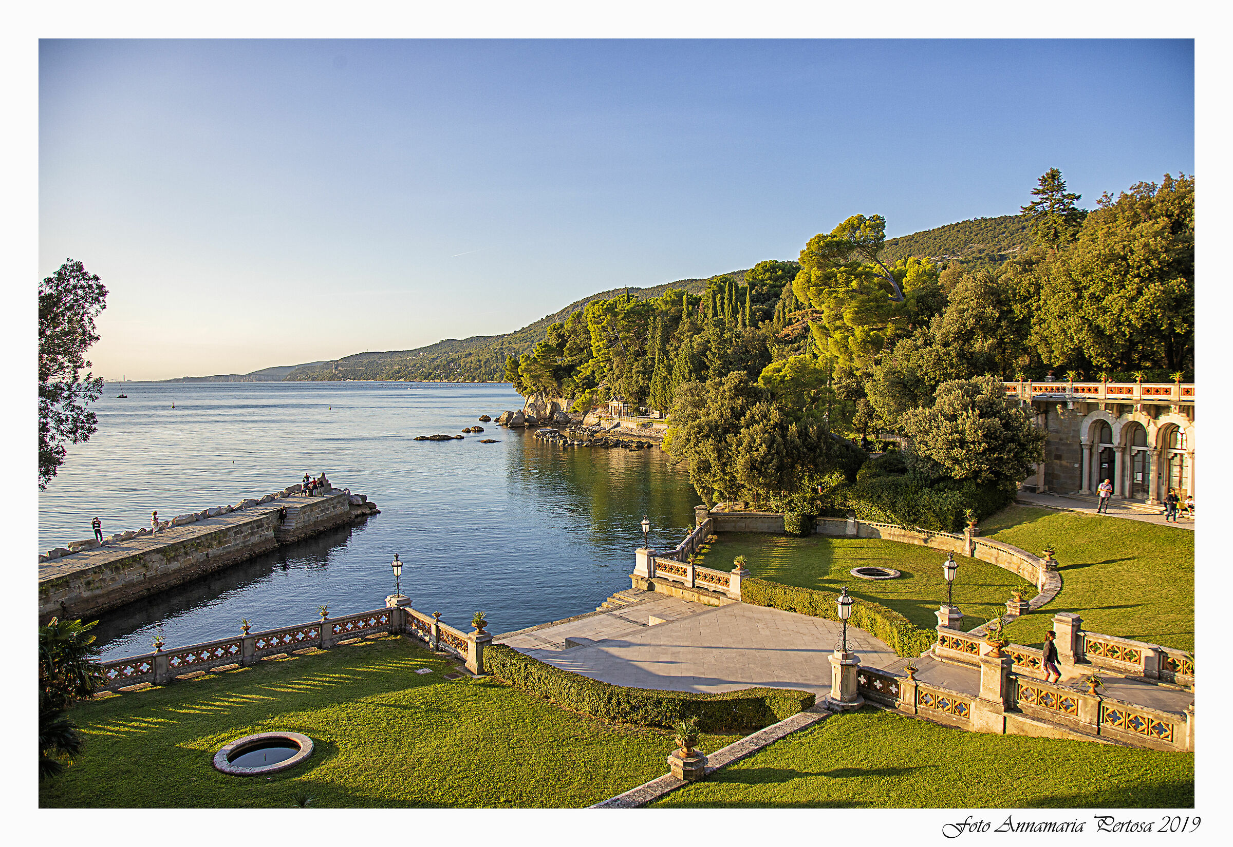 Uno scorcio del parco di Miramare a Trieste