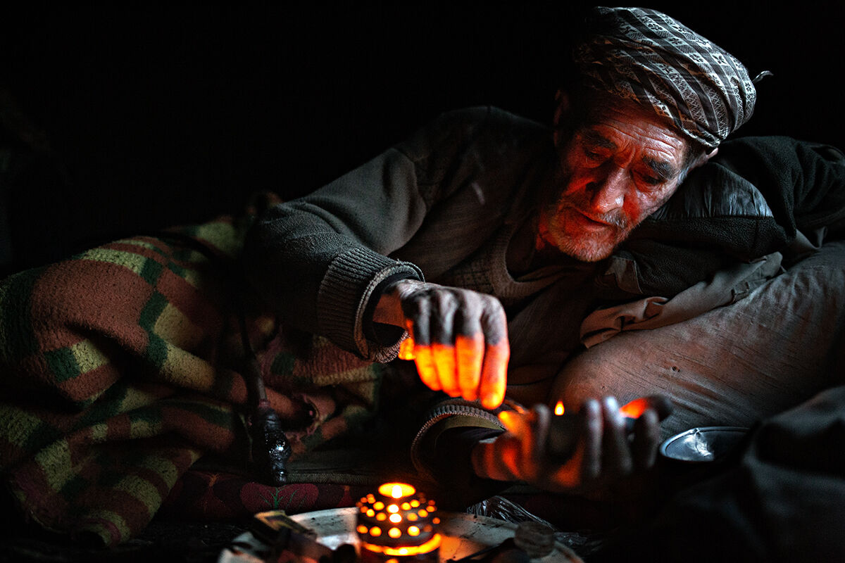 fumatore di oppio, Afghanistan