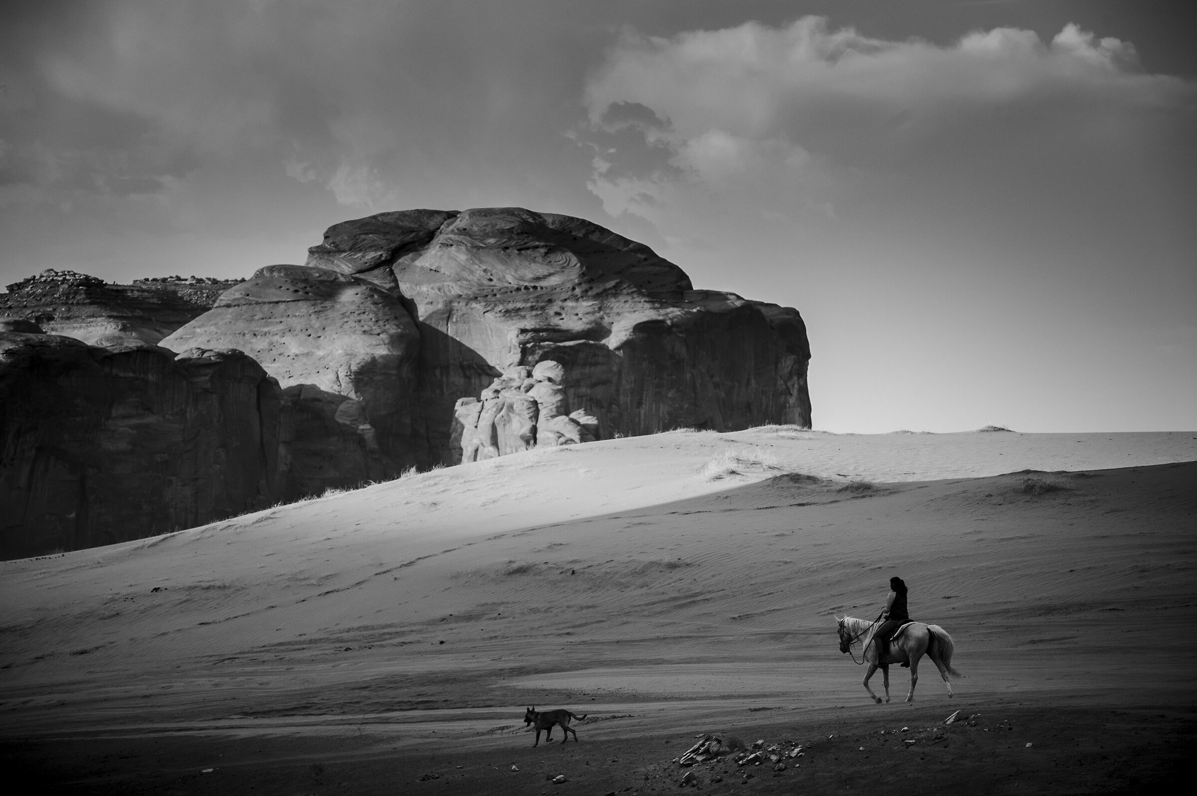 Riding in Monument Valley