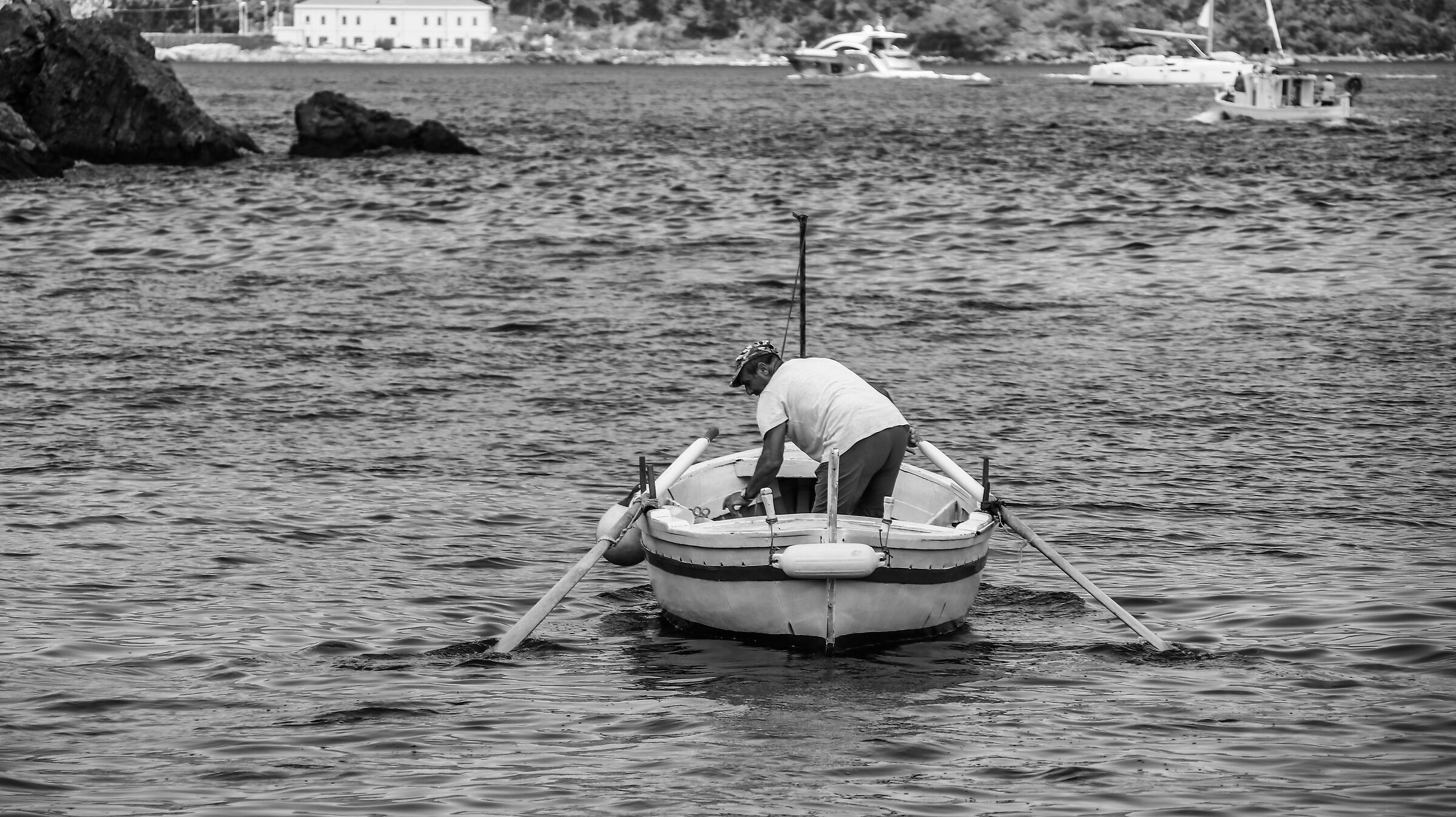 A fisherman on any given day.