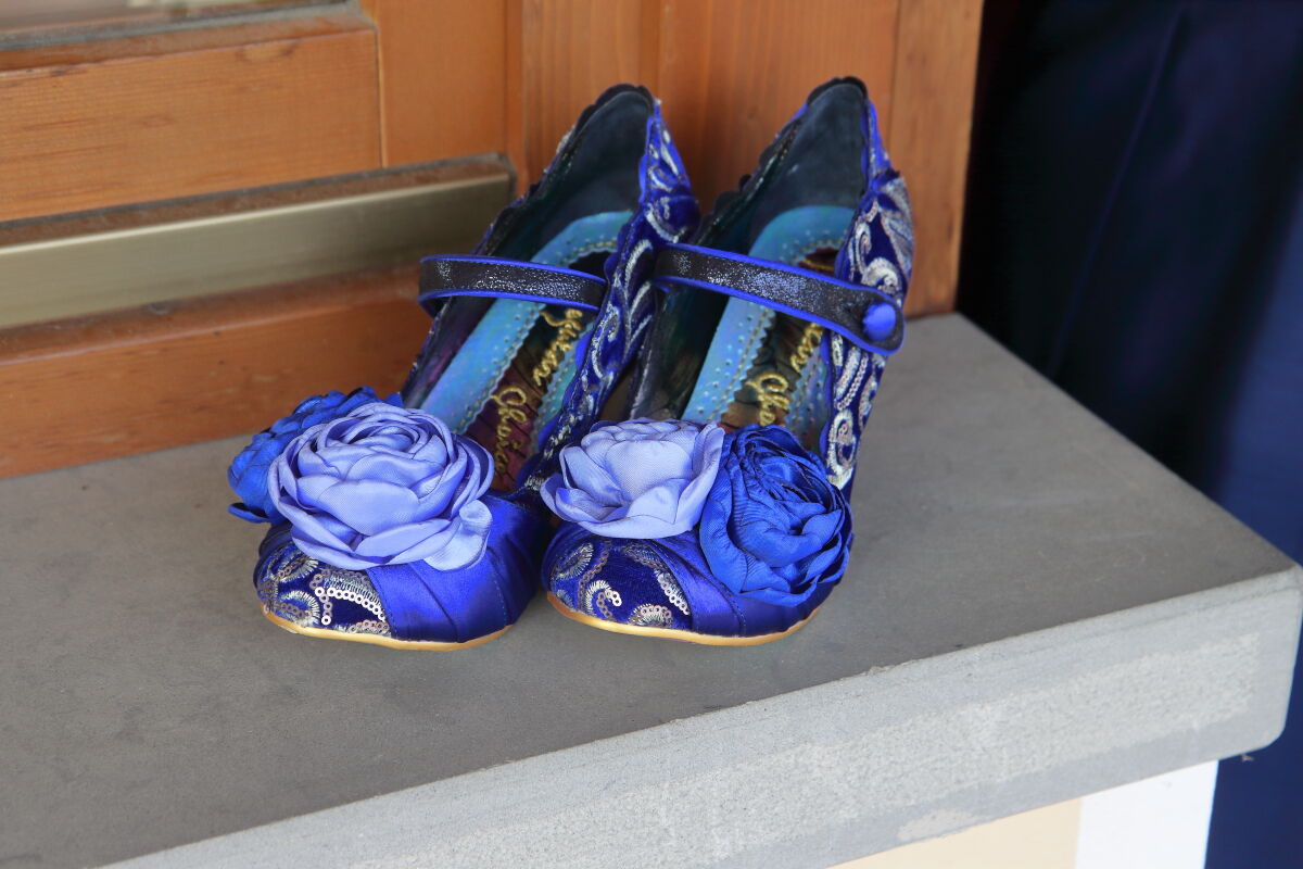 The bride's shoes