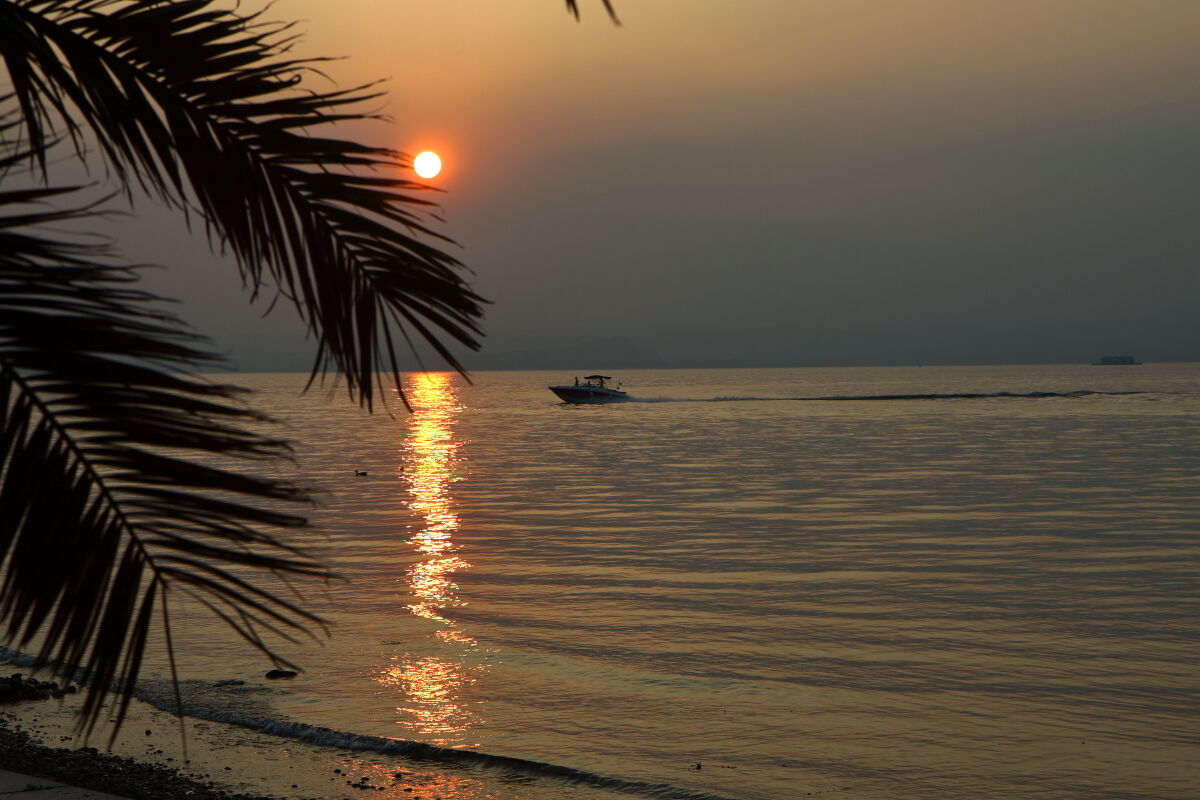 Tramonto sul Garda