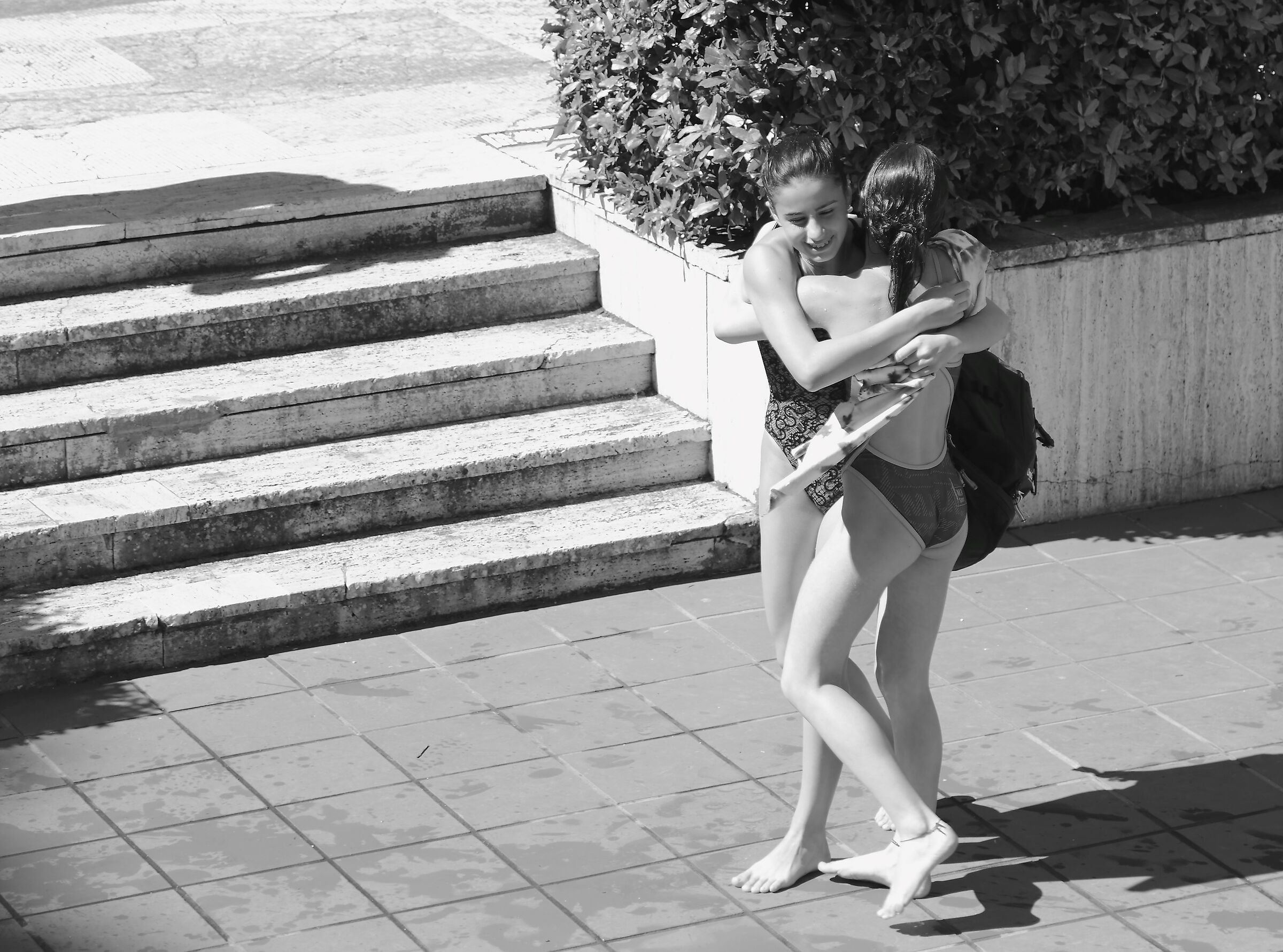 Avversarie, ma a podio.