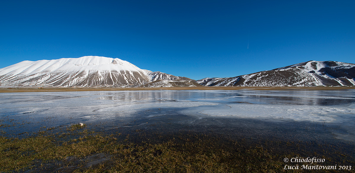 Monte Vettore visto dalla piana di Castelluccio