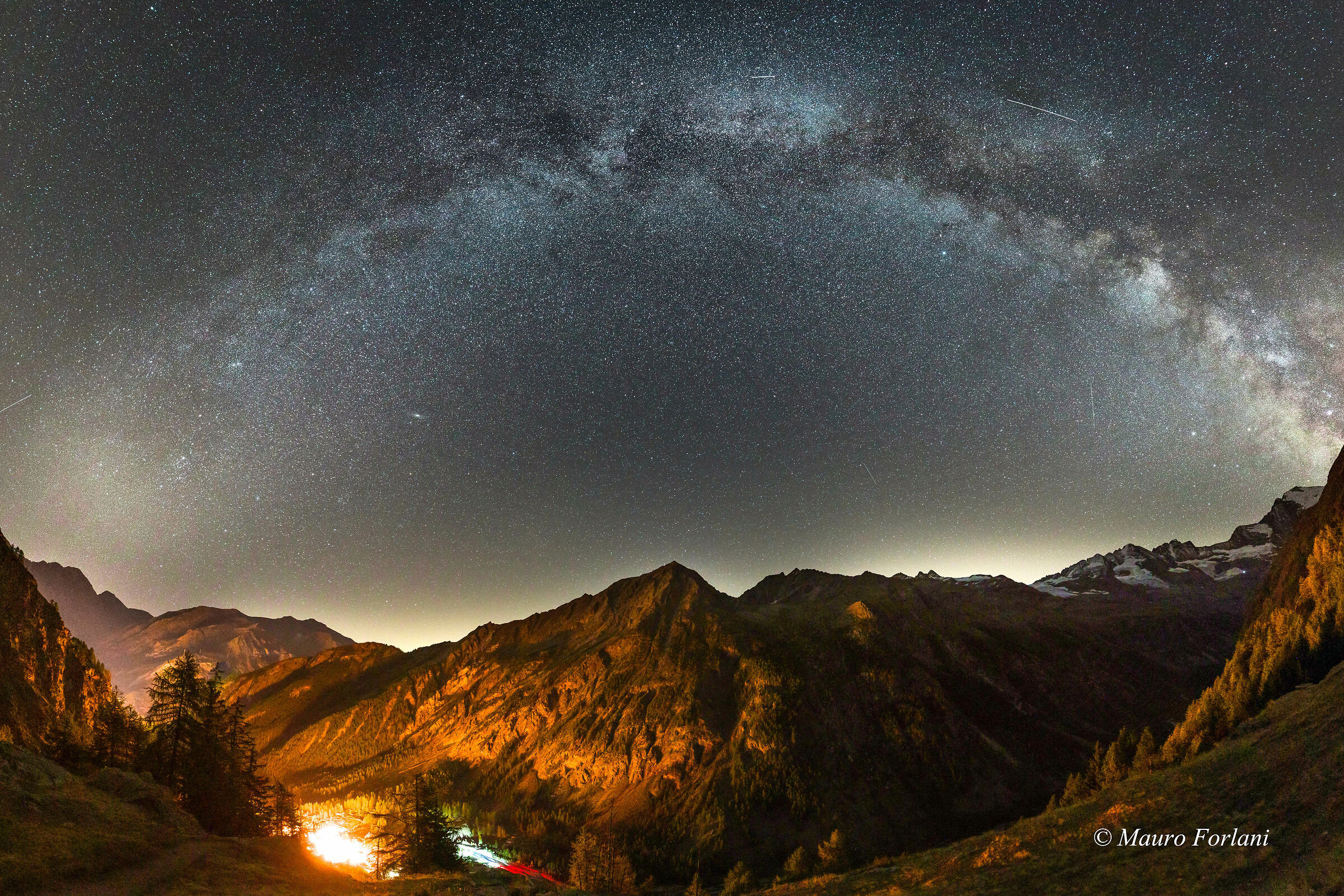 Via Lattea della stagione scendendo dal Rifugio Sella