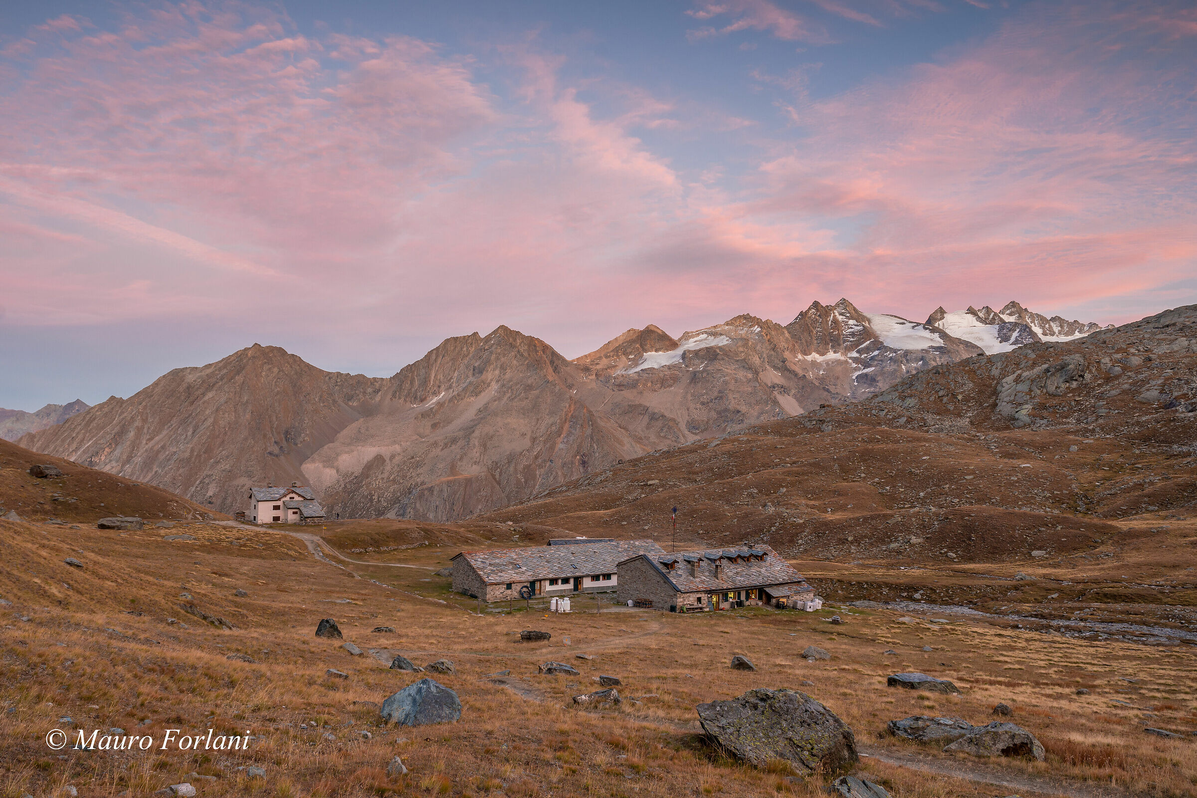 Tramonto al Rifugio Vittorio Sella