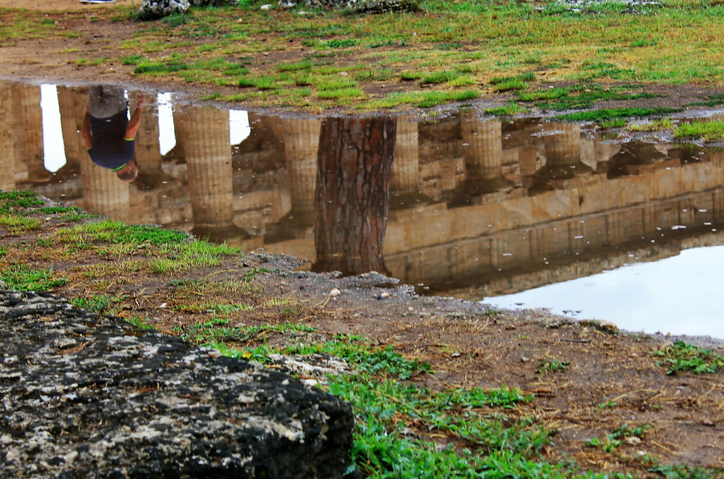 downpour in Paestum