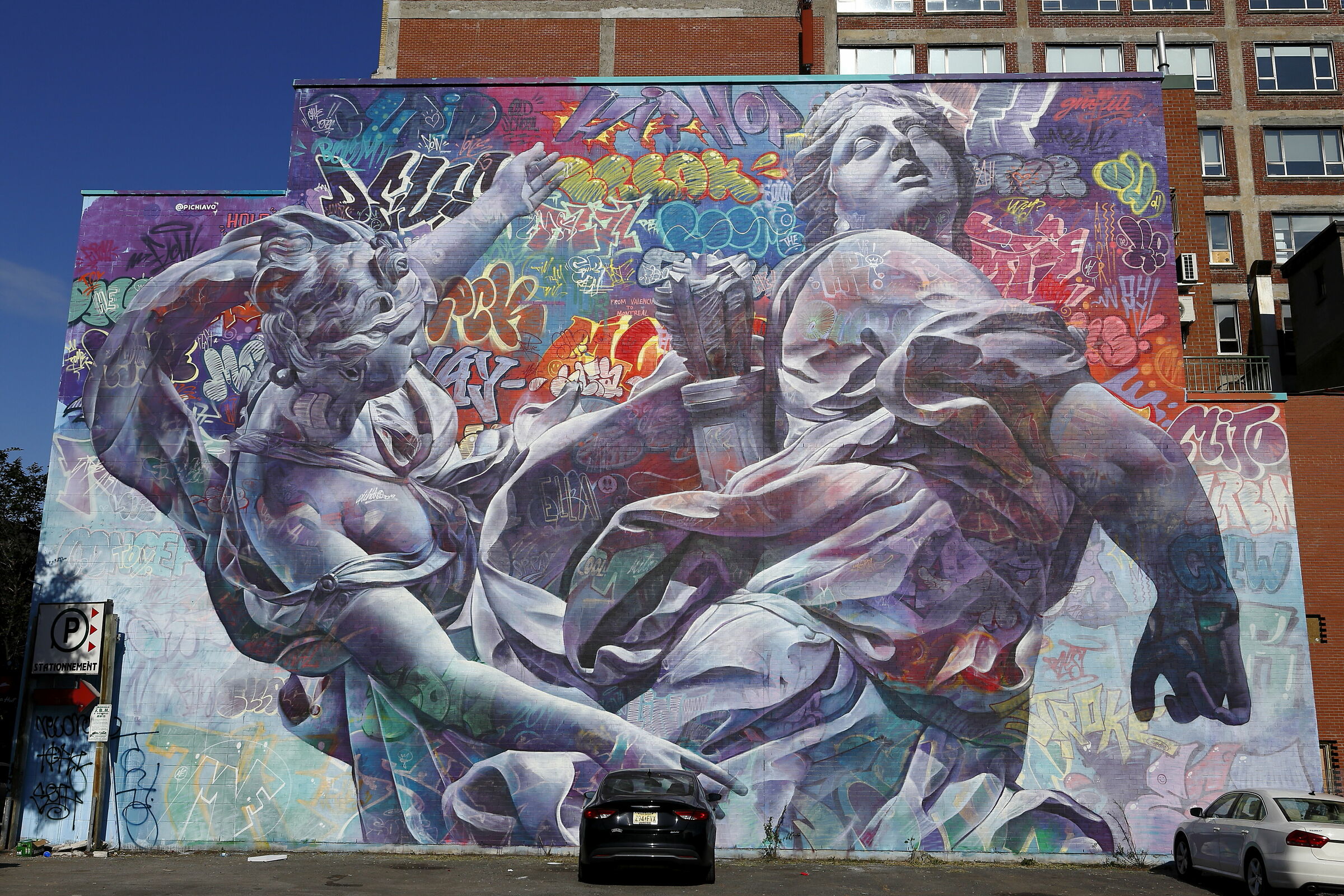 Dipinto a parete, Montreal, Quebec, Canada