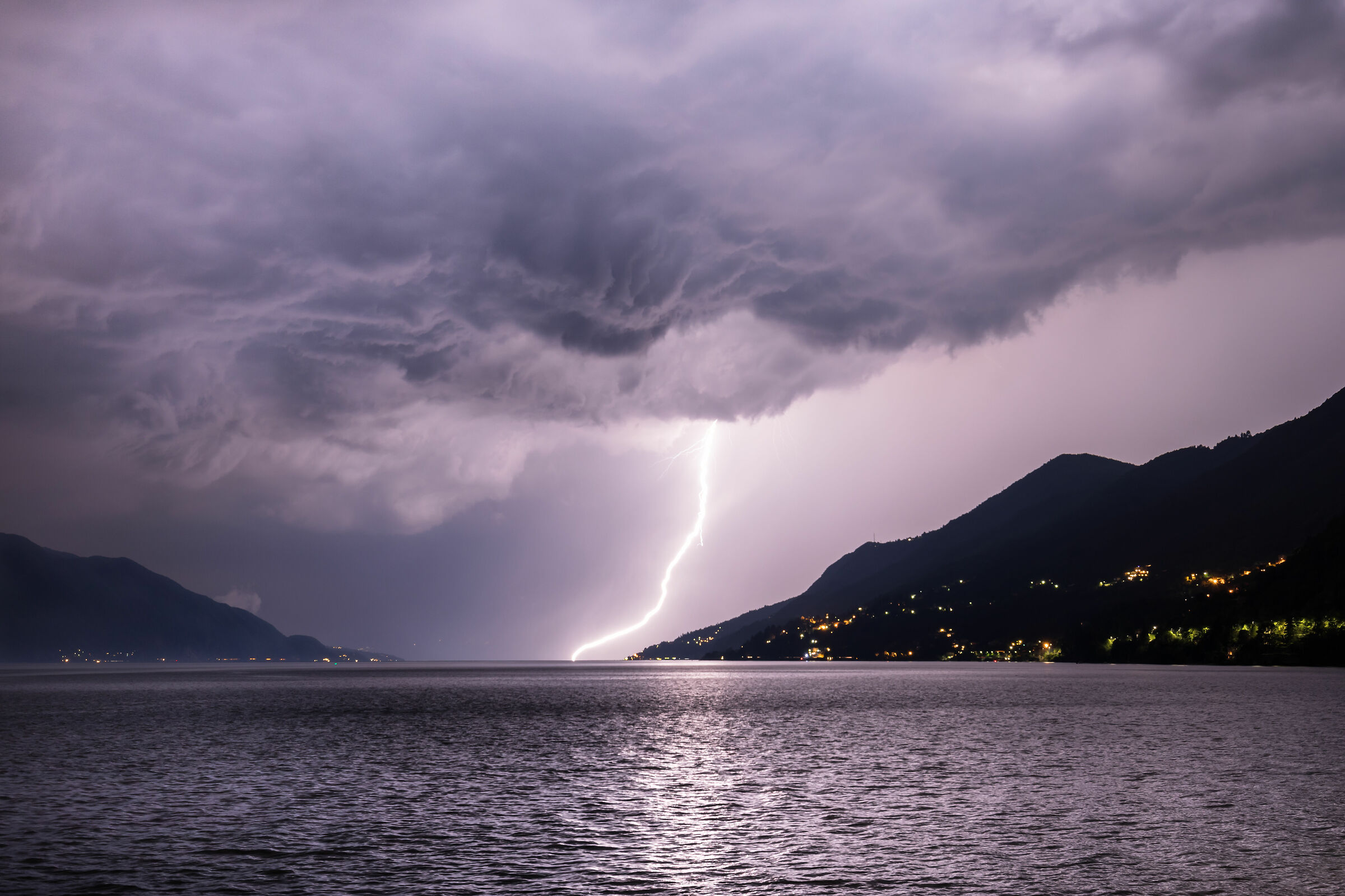 Lightning Storm Lake Maggiore