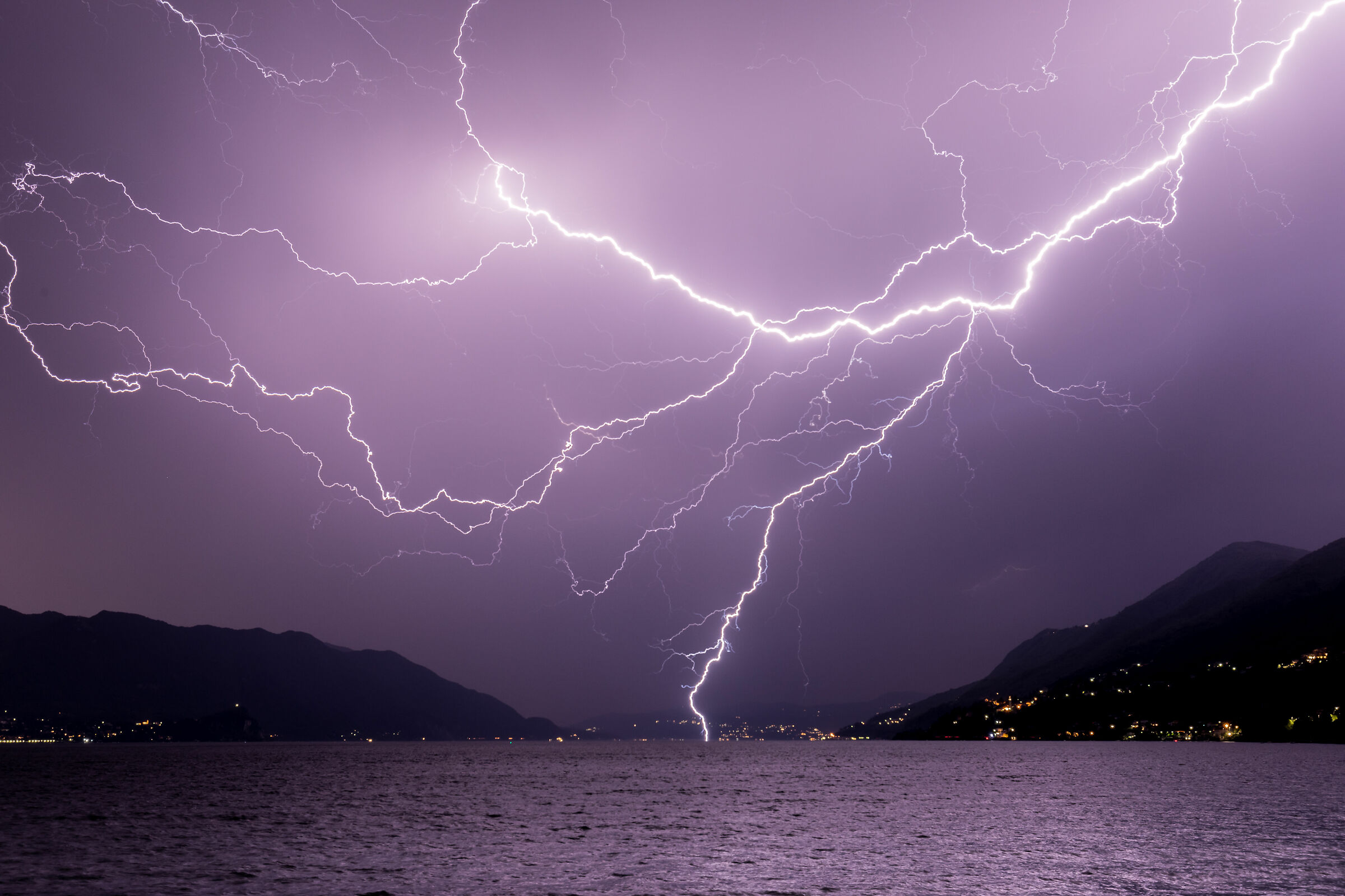 Lightning Storm Lake Maggiore