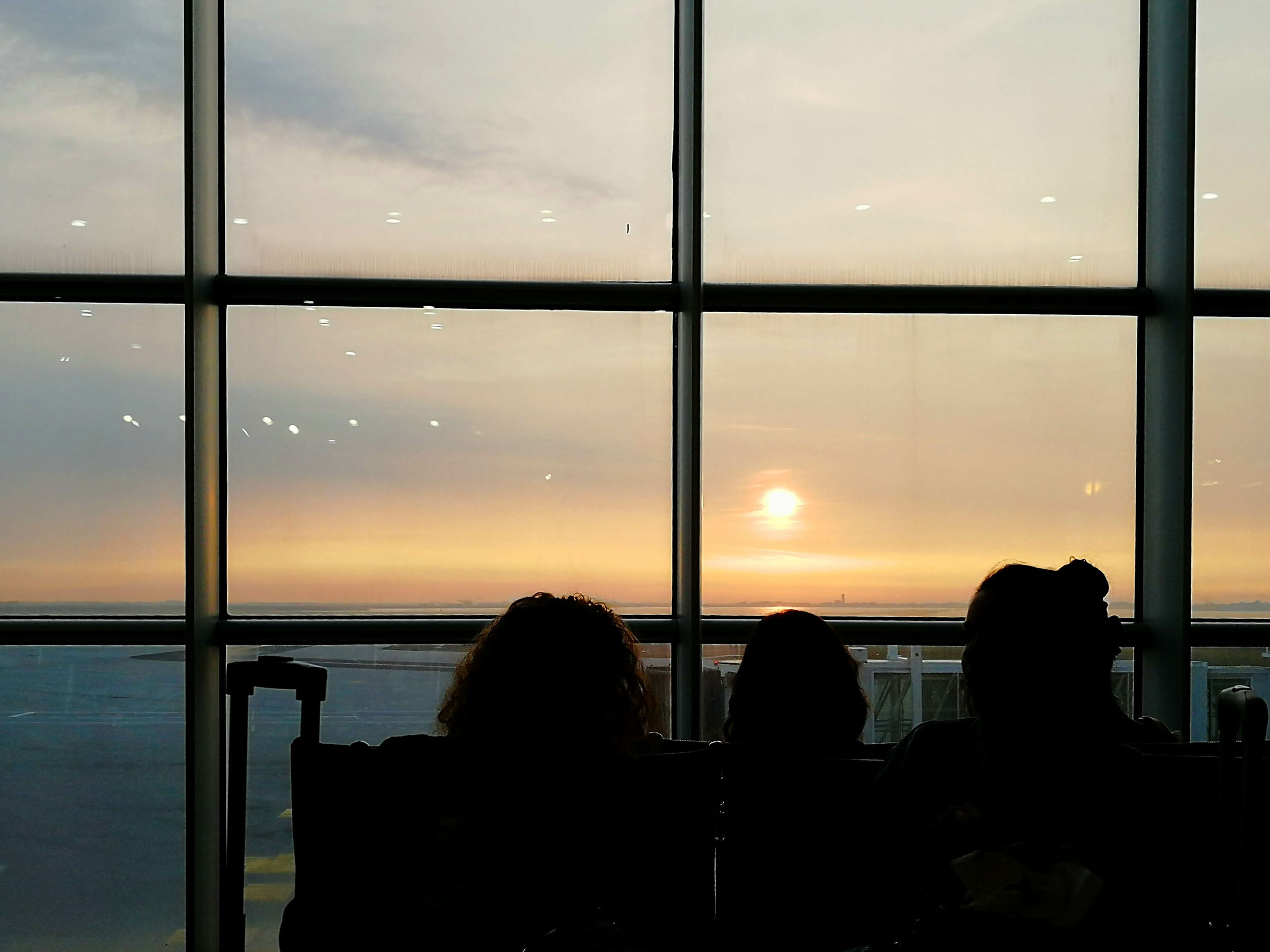 Sunrise at the airport