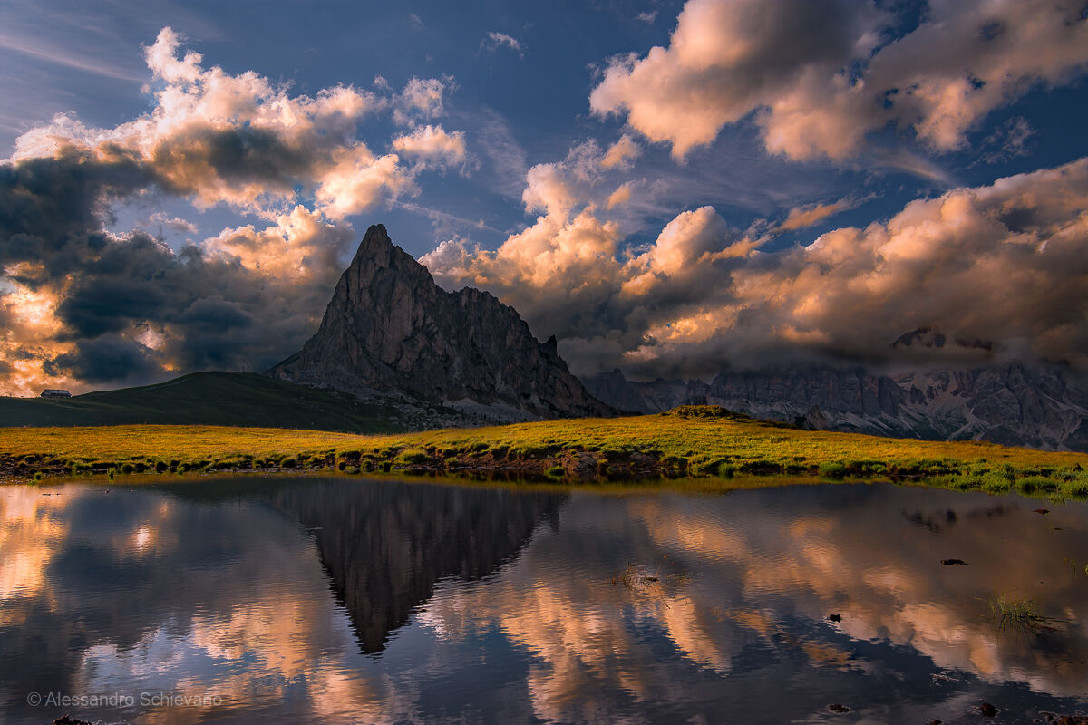 From the pond to the Giau Pass...