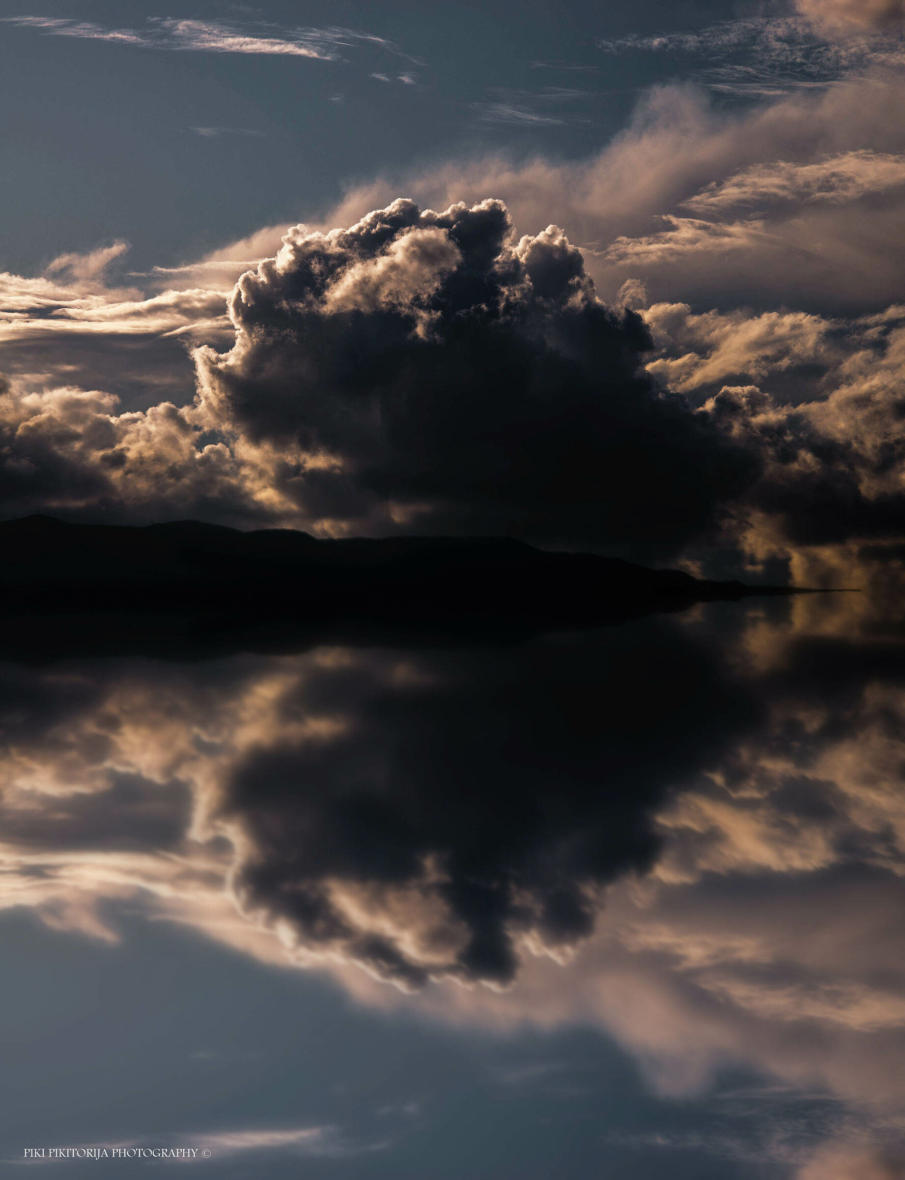 Sleepy mountain of clouds