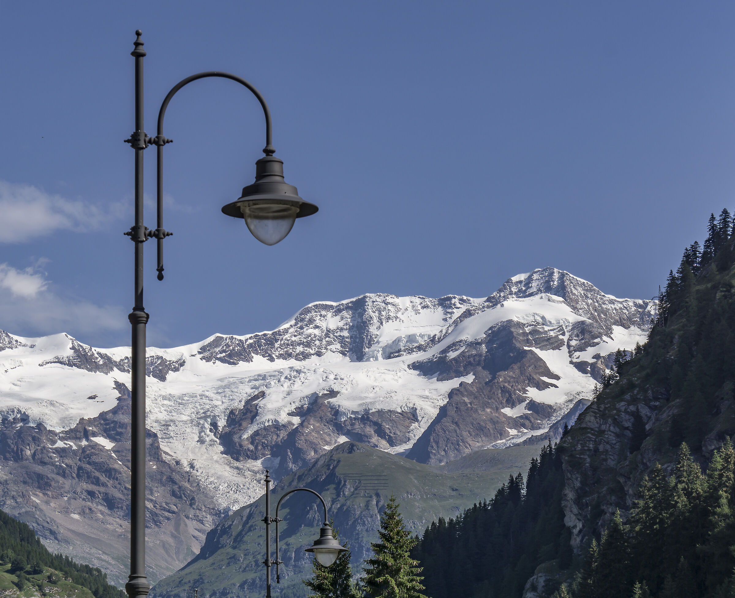 Massiccio del M. Rosa visto da Gressoney-Saint-Jean - 4