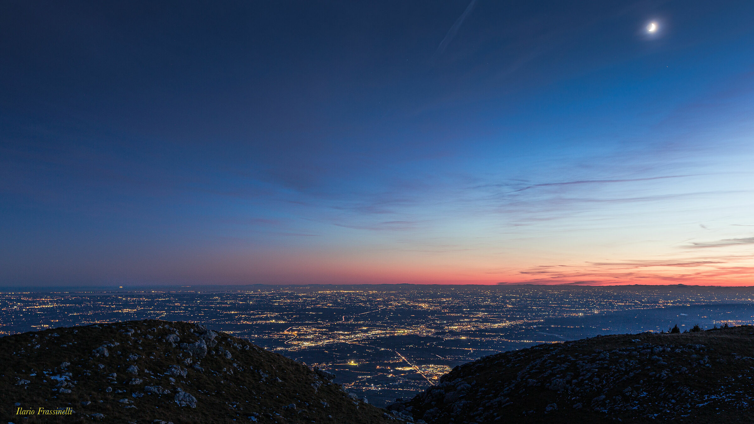 View of the plain from Mount Pizzoc