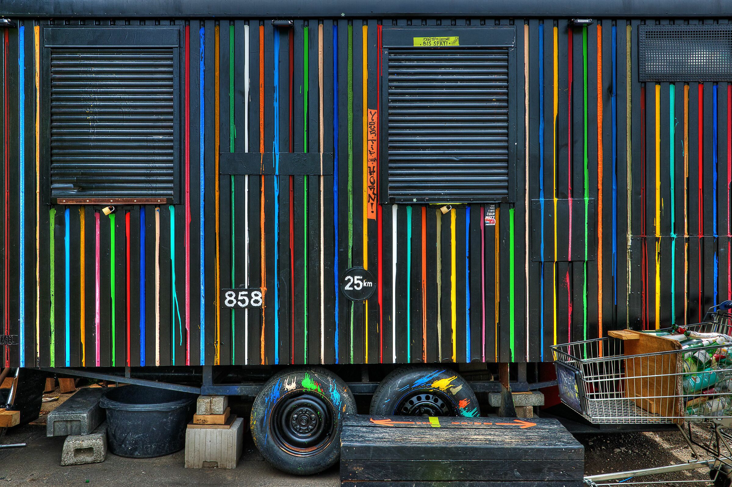 Black Construction Trailer, Wiesbaden, Germany