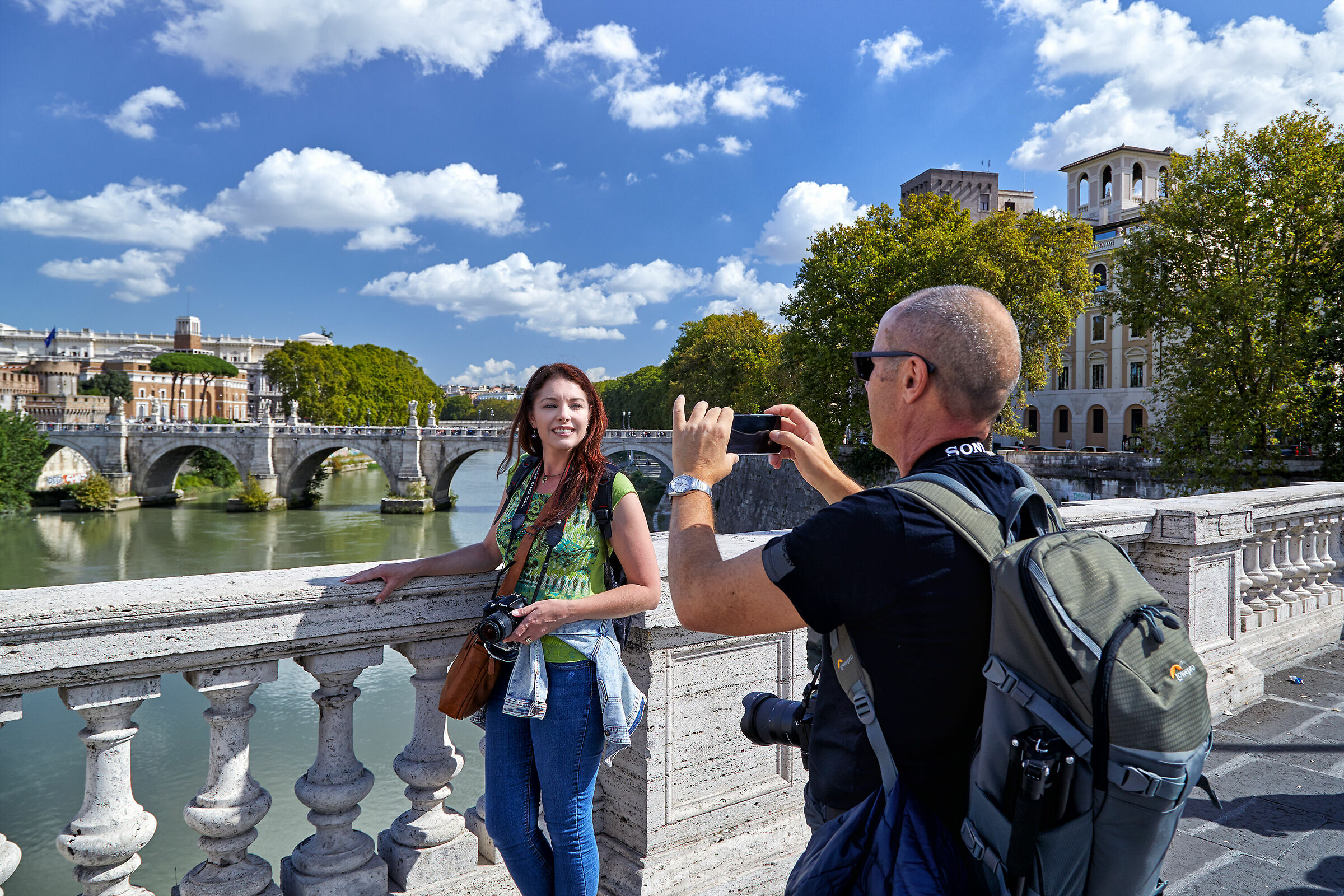A couple of tourists in the eternal city