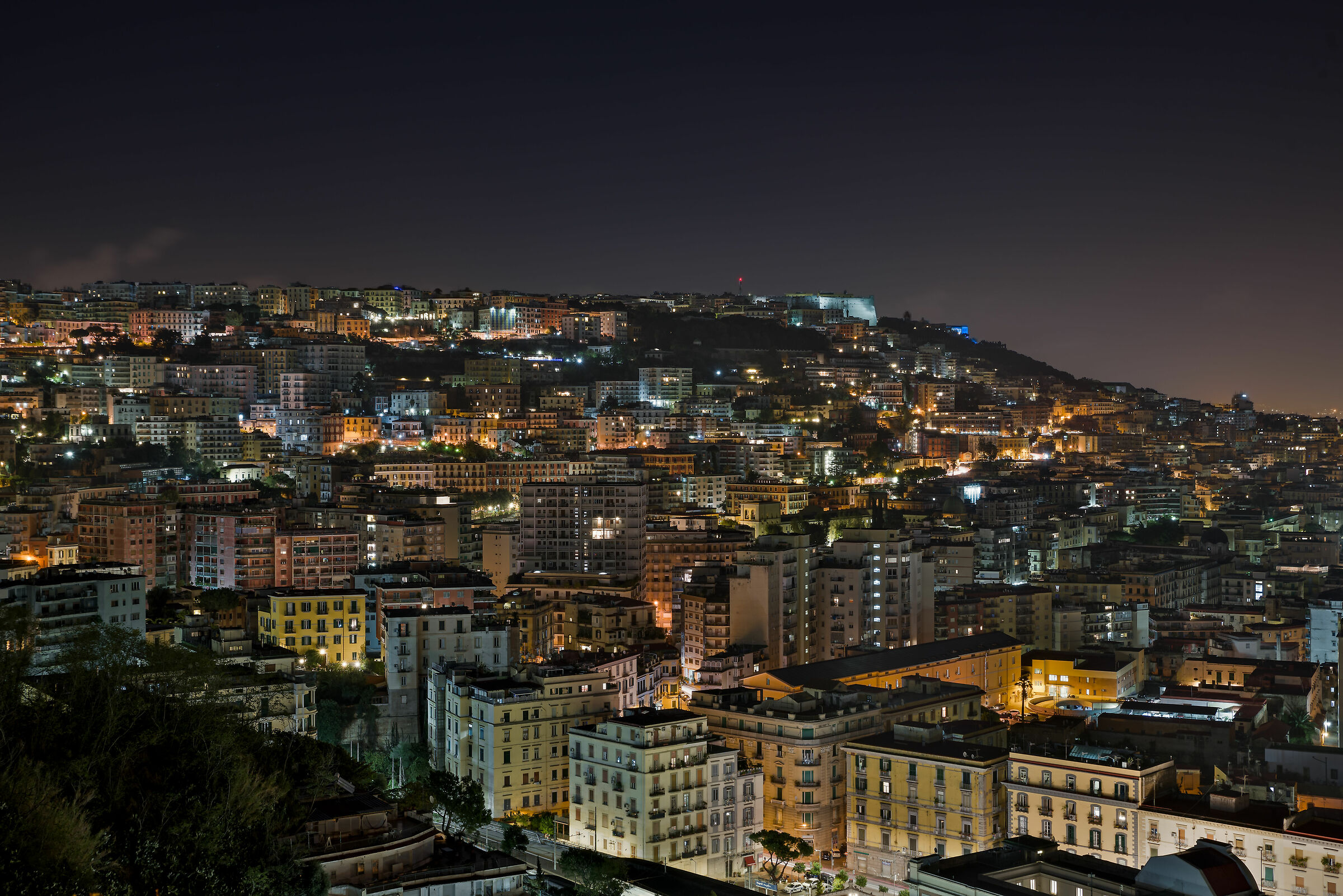 Napoli, veduta della collina del Vomero.