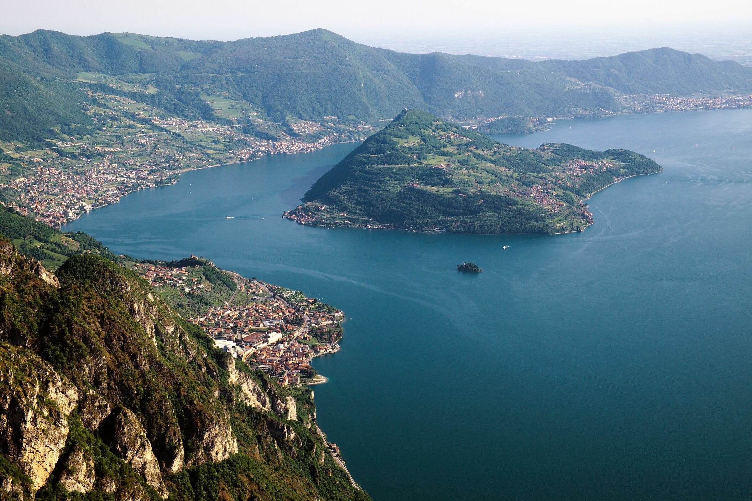 Lake Iseo with Monte Island