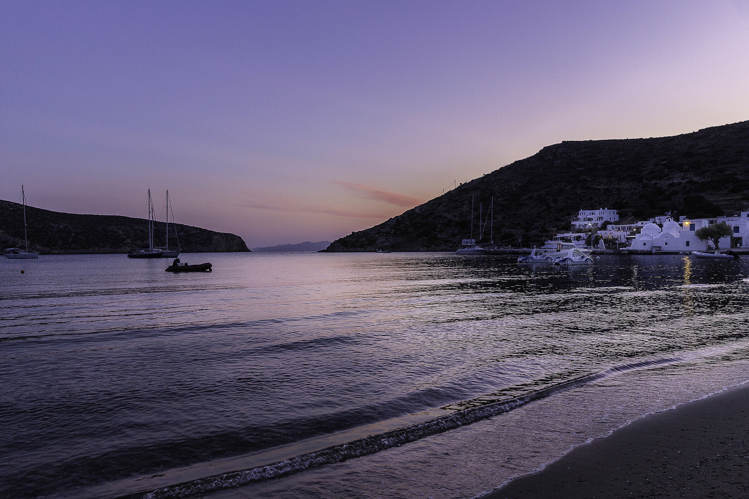 Blue hour in Greek Islands