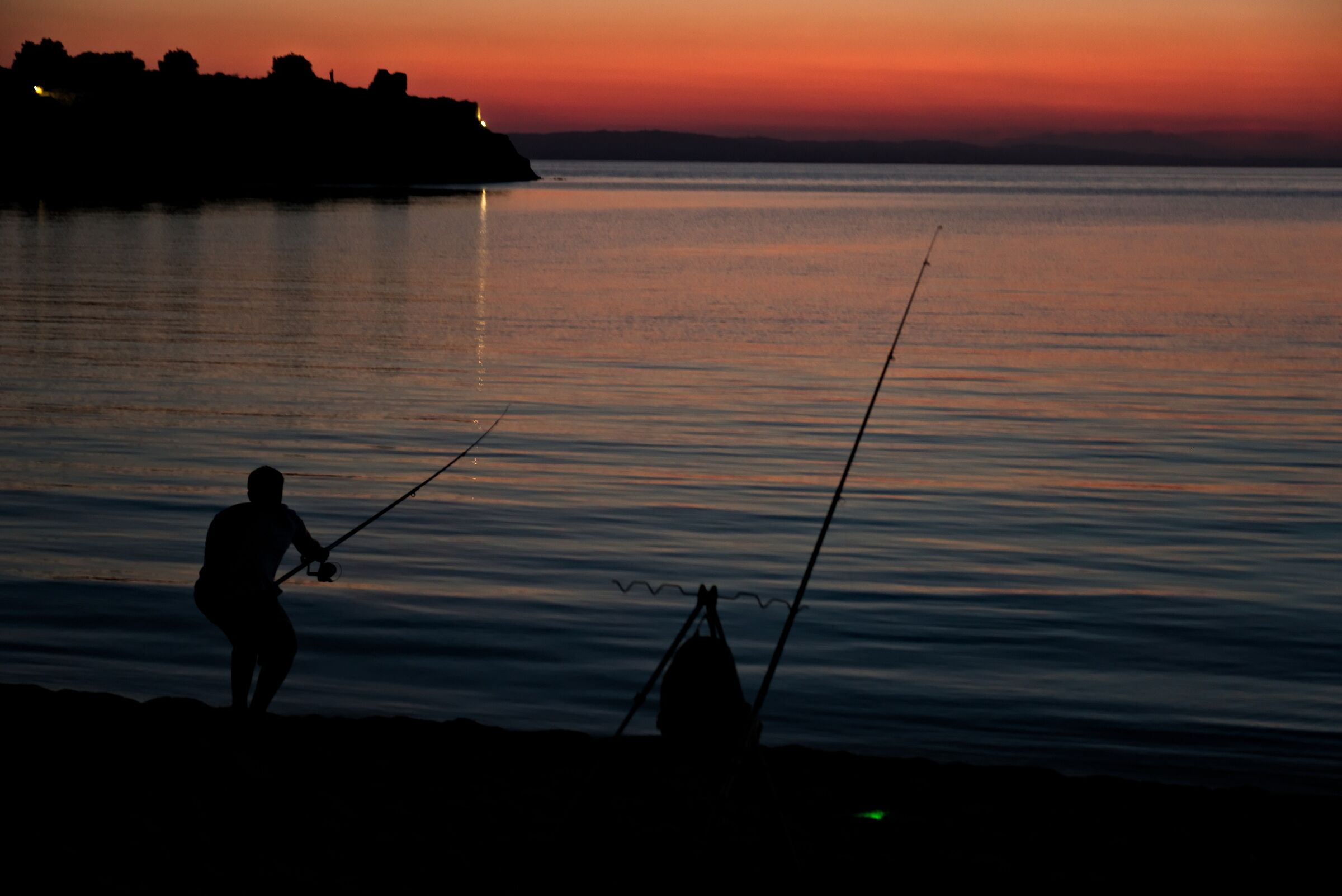 Pescatore al tramonto / Grecia