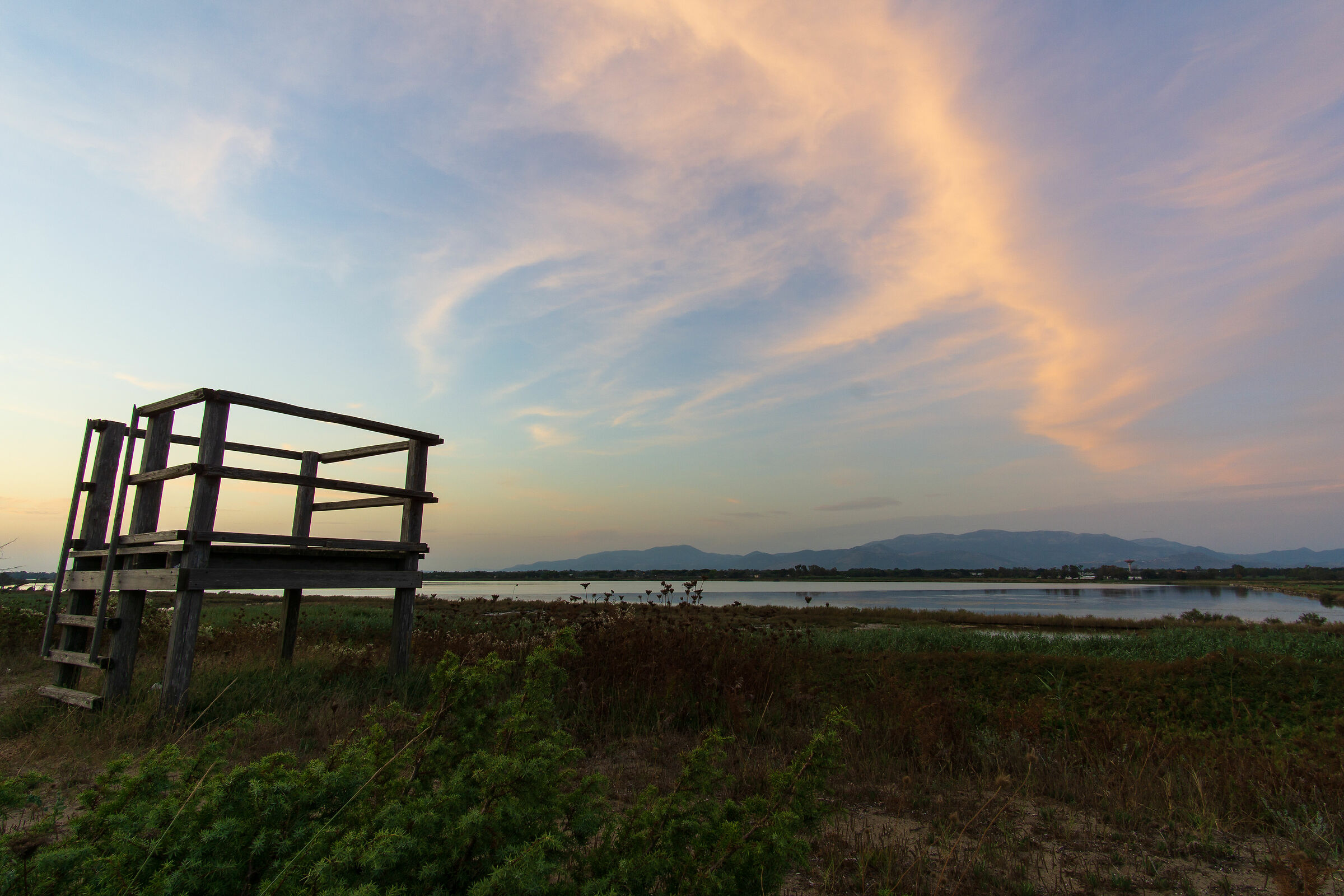 Tramonto sulla palude