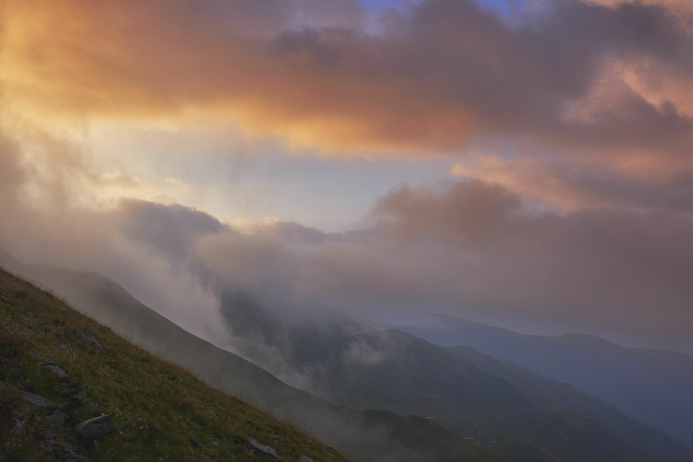 sunrise on the crostis