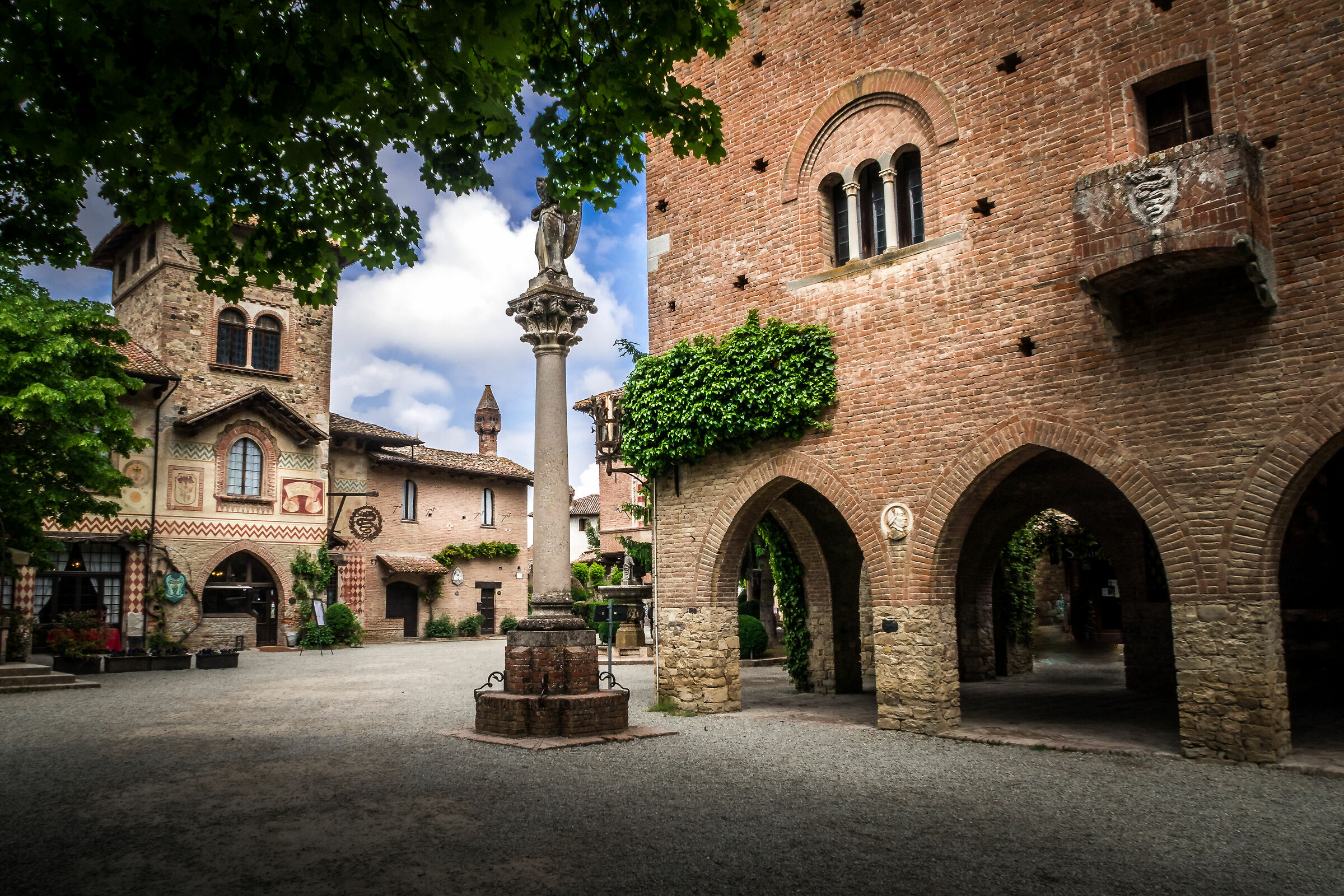 The village of Grazzano Visconti.