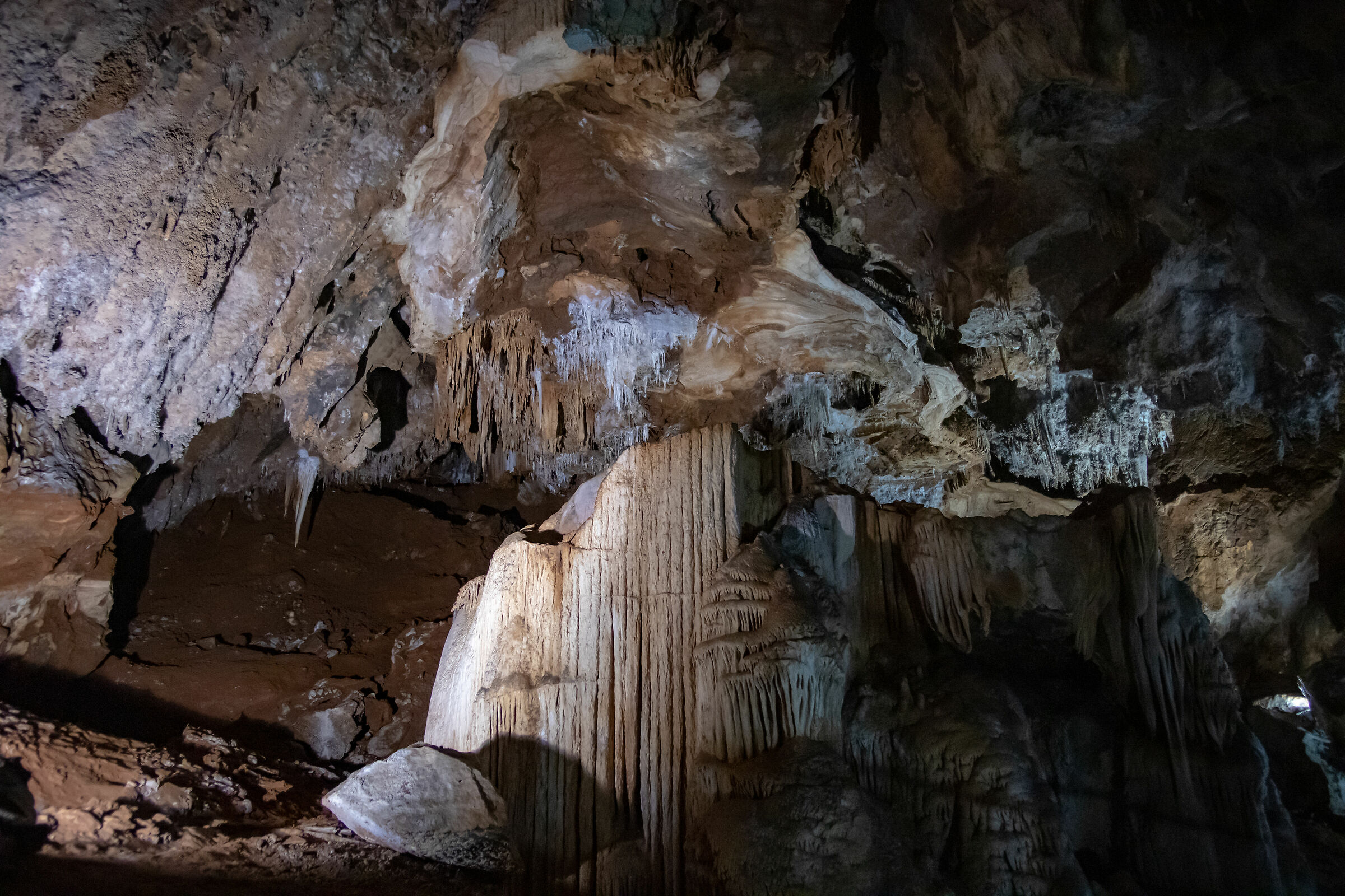 Collapse in Cave, Is Zuddas, Santadi, South Sardinia 2019